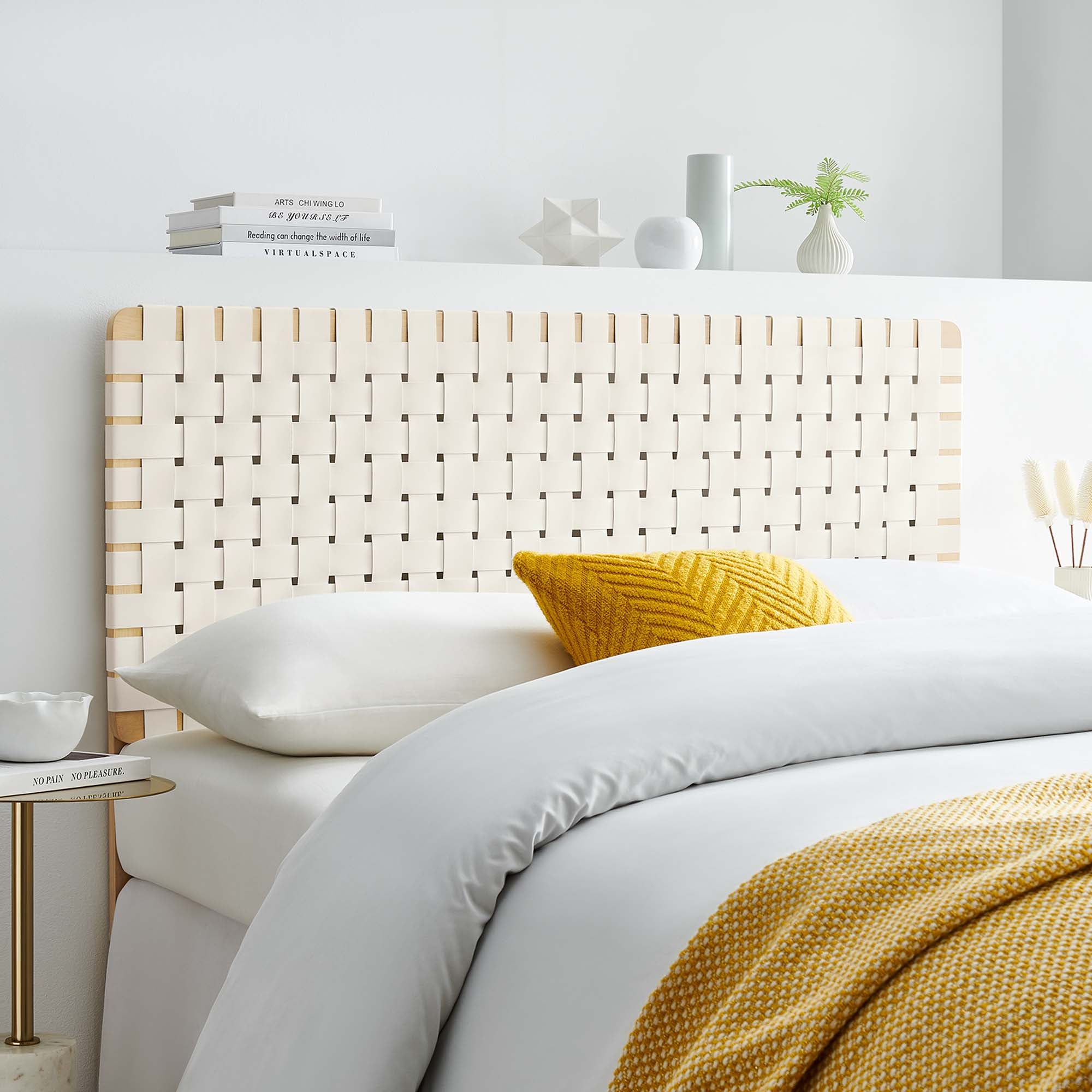 Modway Sparta Weave Vegan Leather Full Headboard