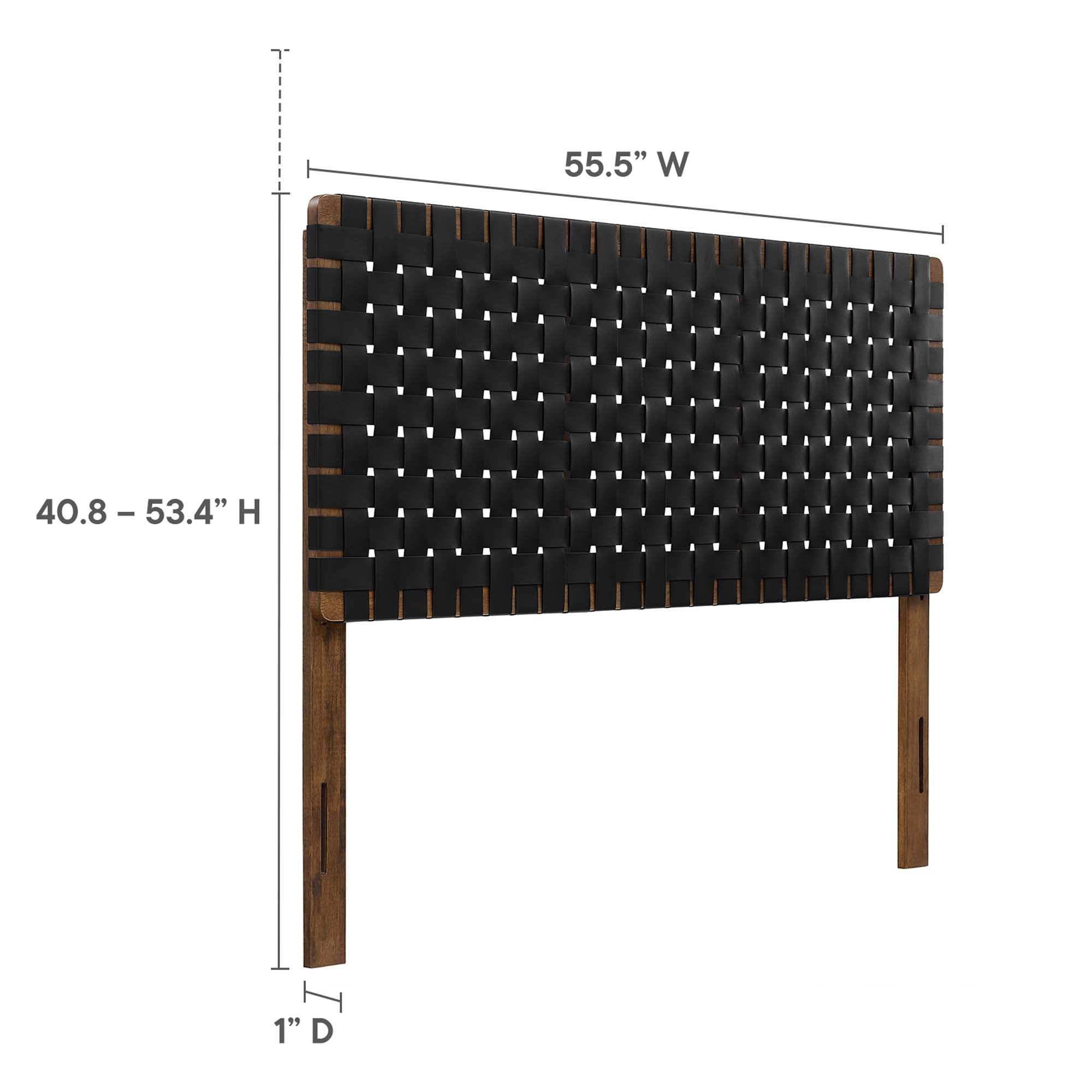 Modway Sparta Weave Vegan Leather Full Headboard