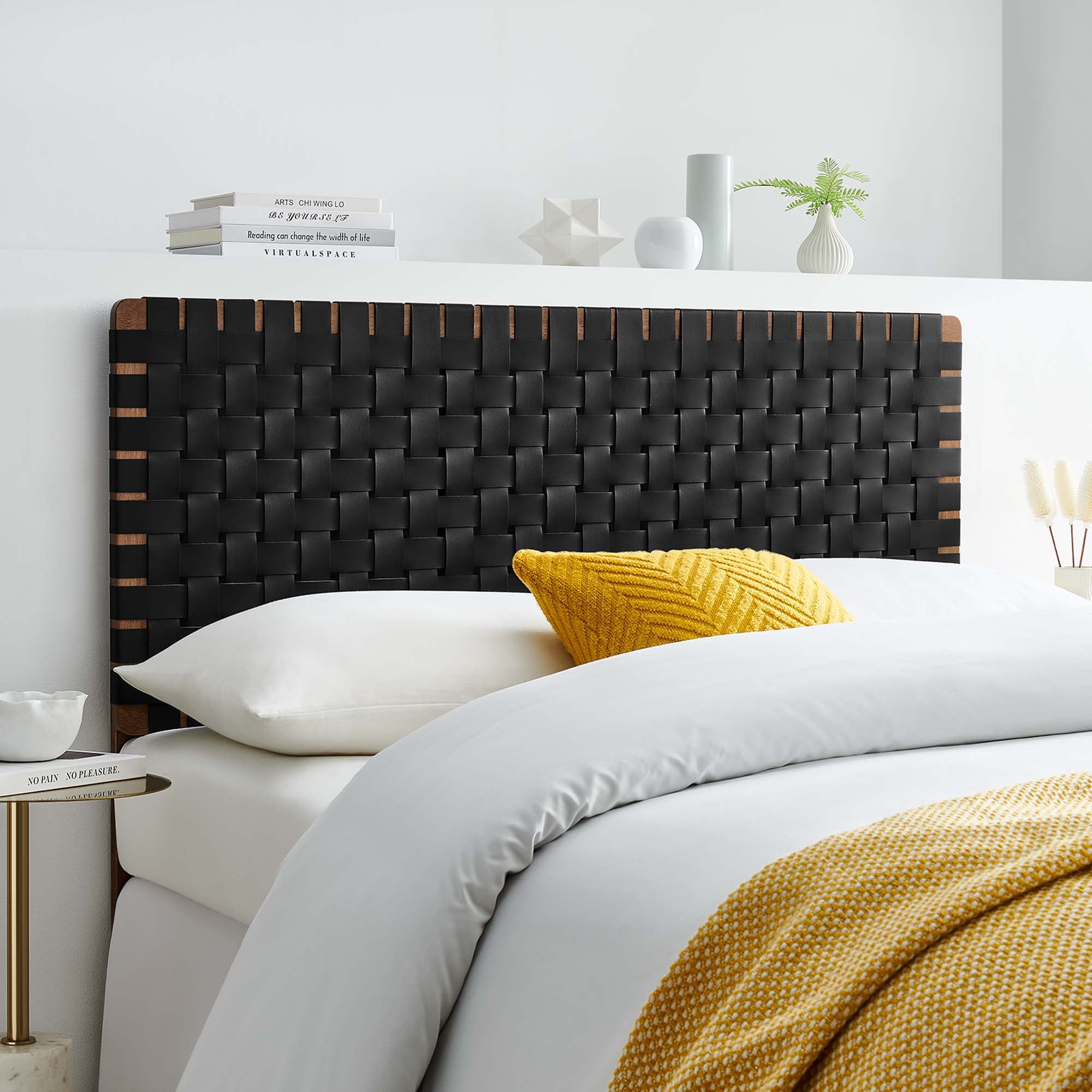 Modway Sparta Weave Vegan Leather Full Headboard