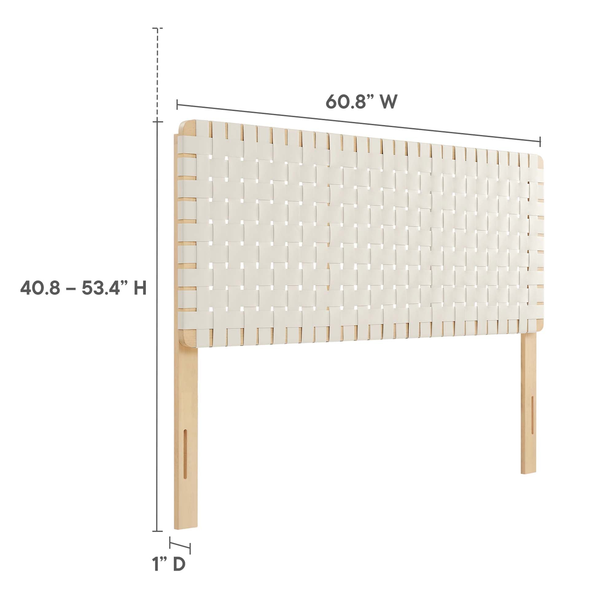 Modway Sparta Weave Vegan Leather Queen Headboard