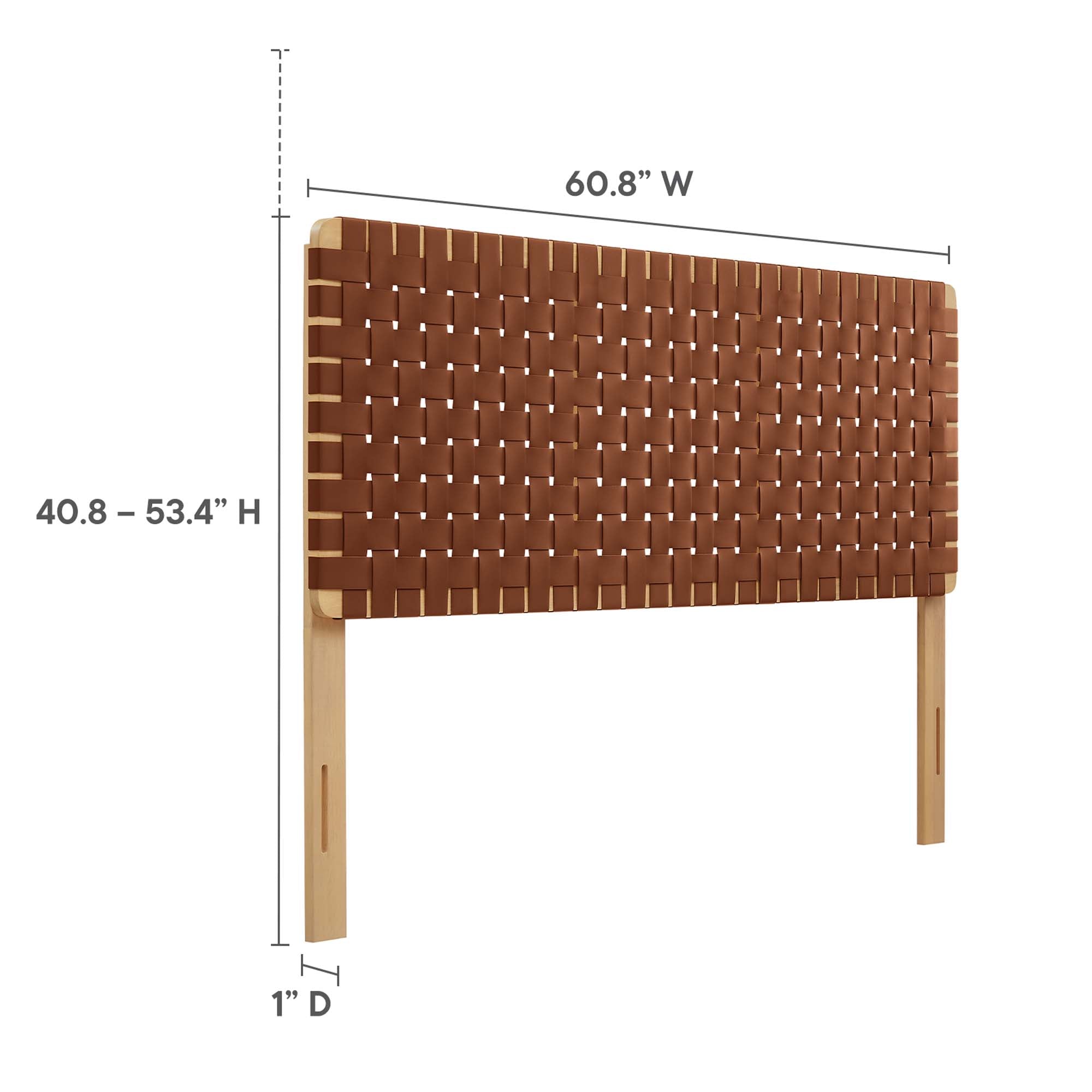 Modway Sparta Weave Vegan Leather Queen Headboard