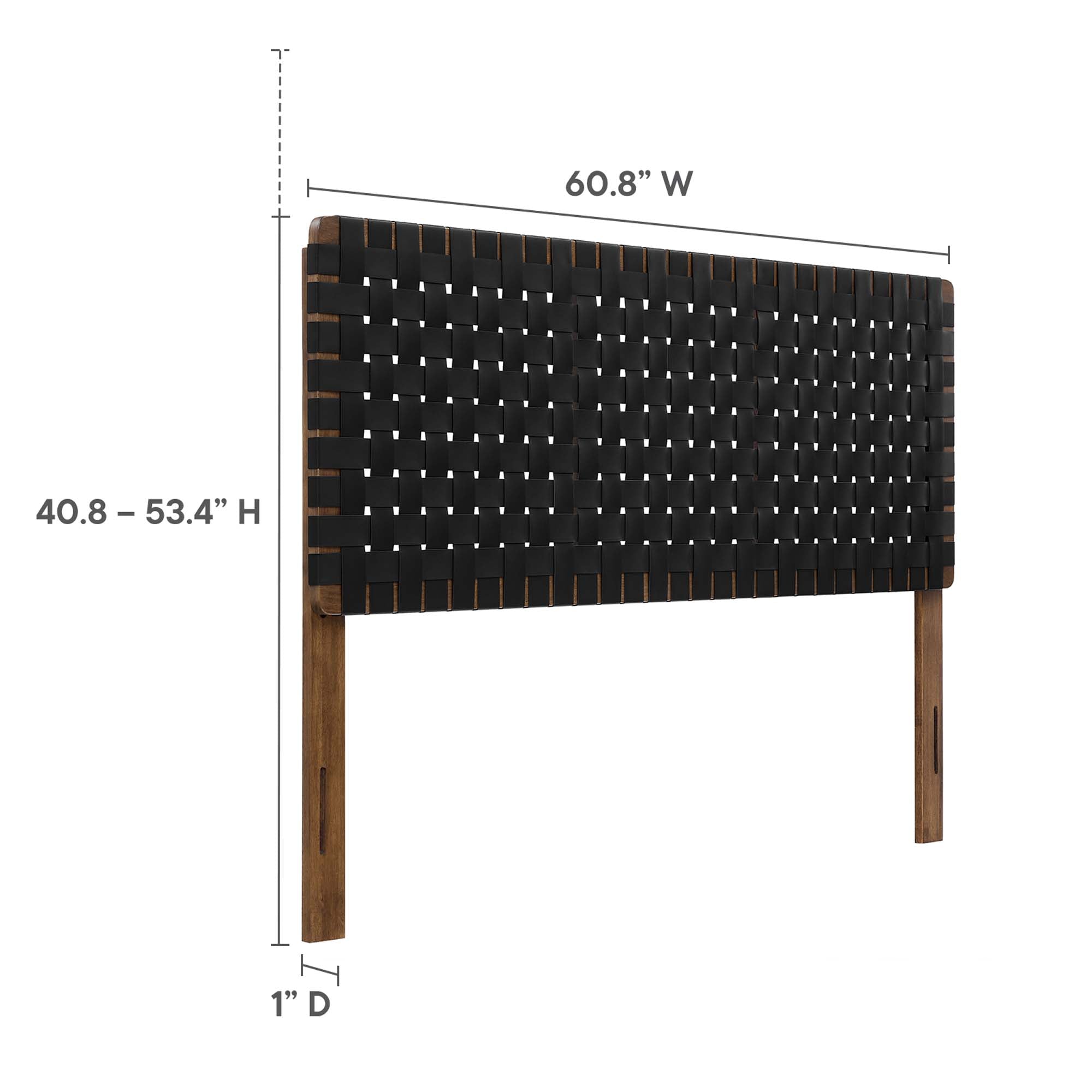 Modway Sparta Weave Vegan Leather Queen Headboard