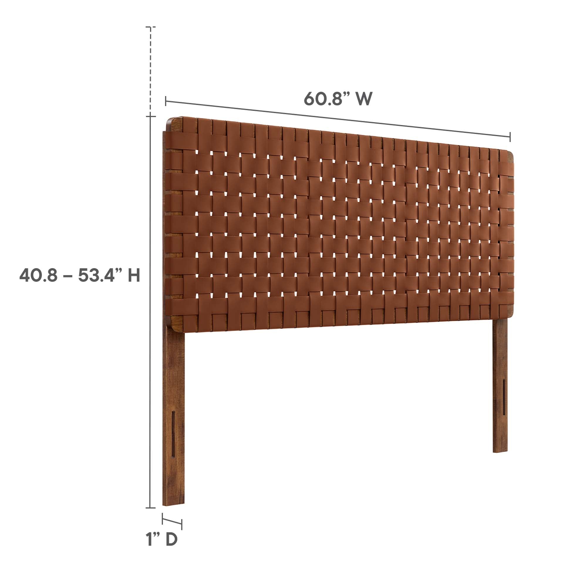 Modway Sparta Weave Vegan Leather Queen Headboard