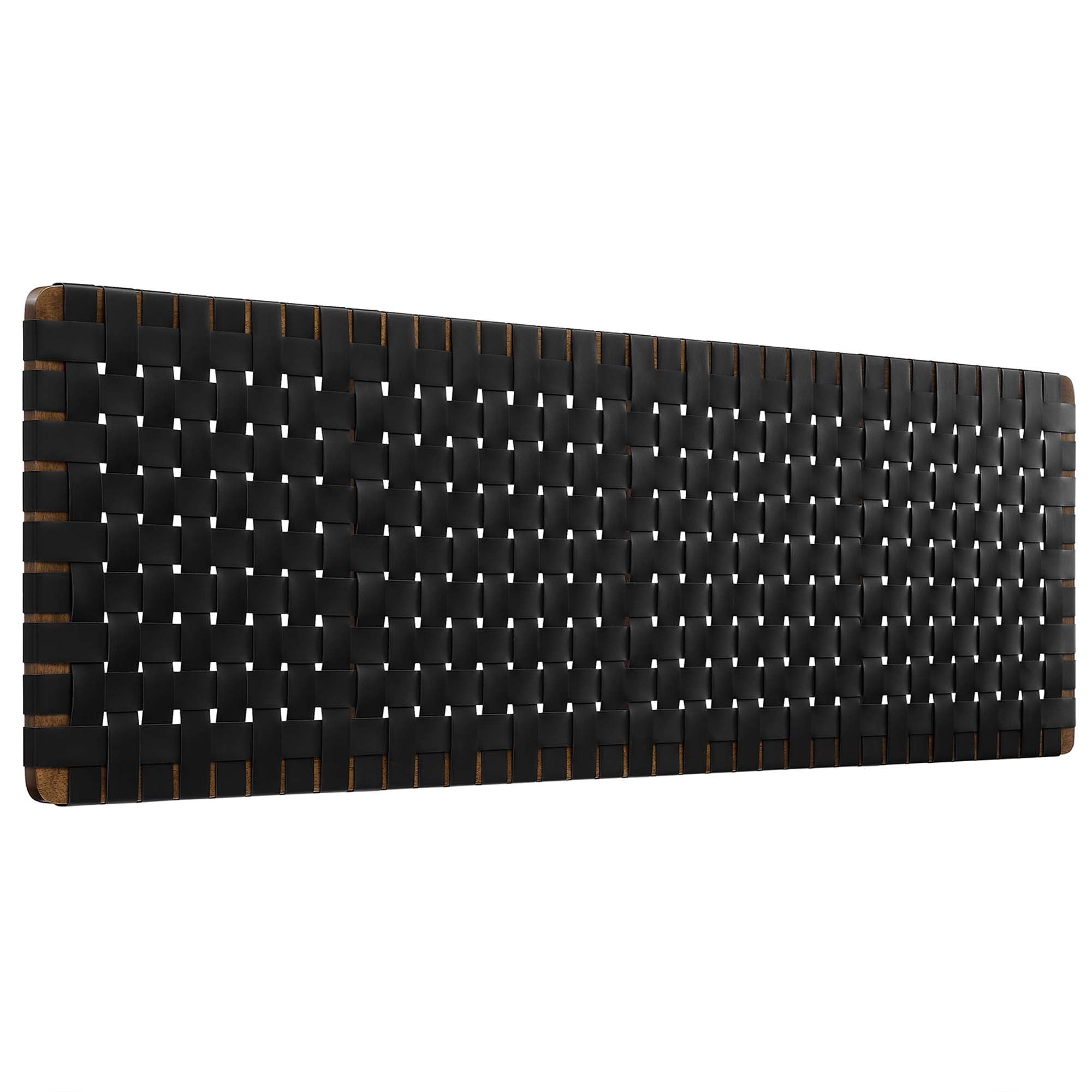 Modway Sparta Weave Wall-Mount Vegan Leather King Headboard