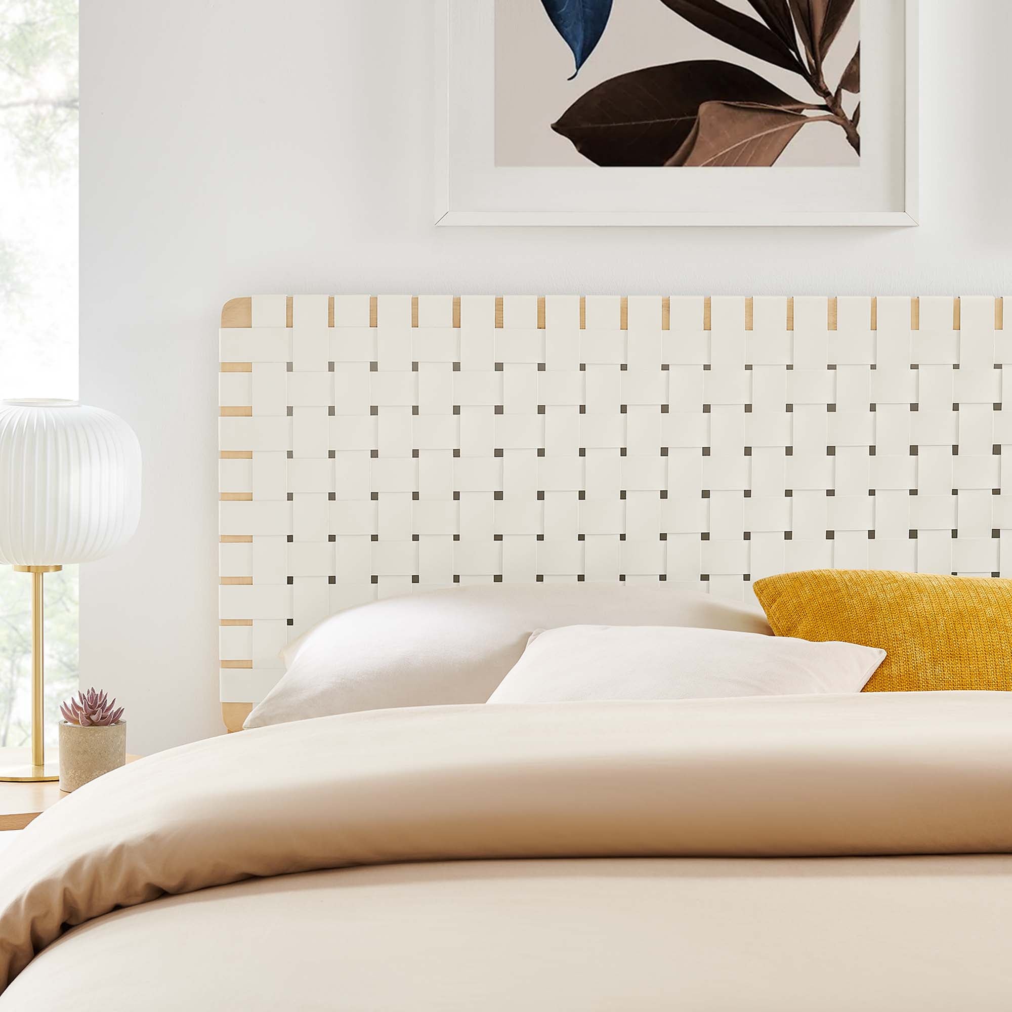 Modway Sparta Weave Vegan Leather King Headboard