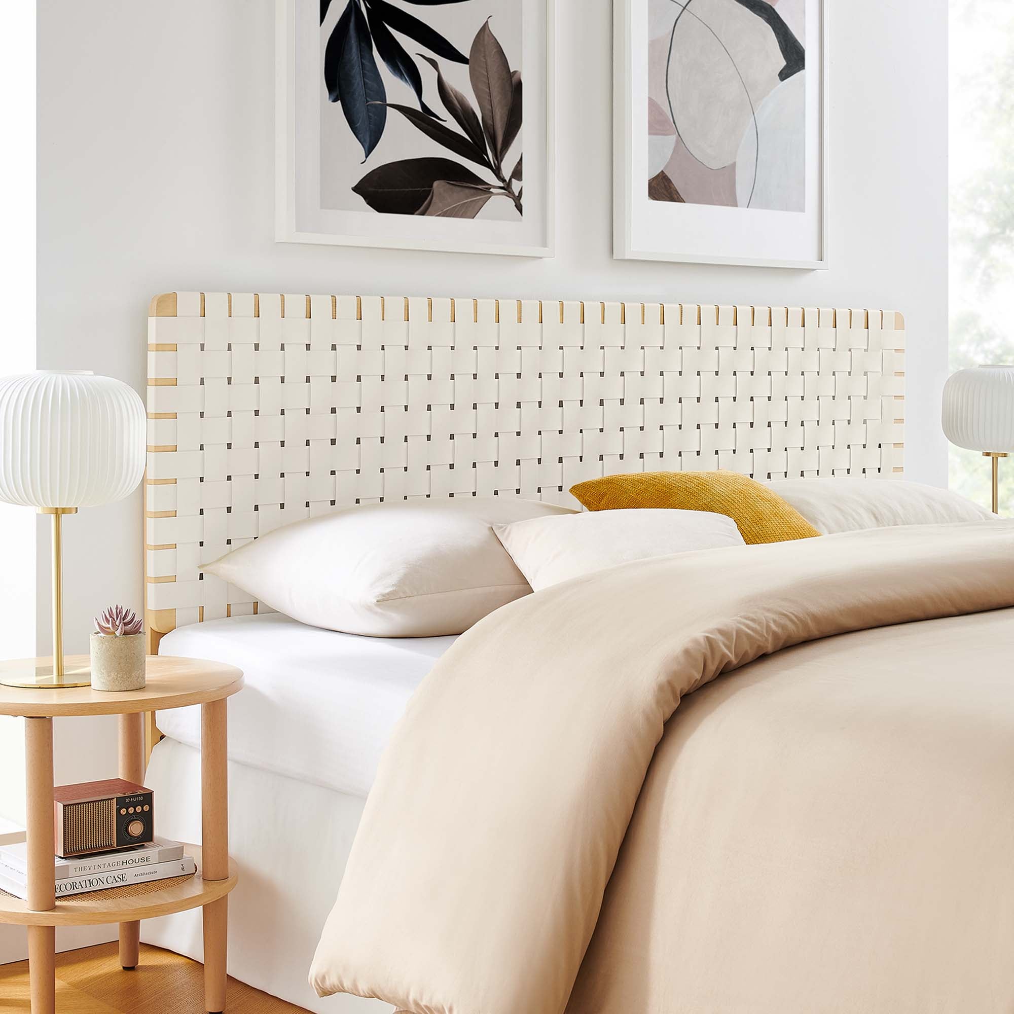 Modway Sparta Weave Vegan Leather King Headboard