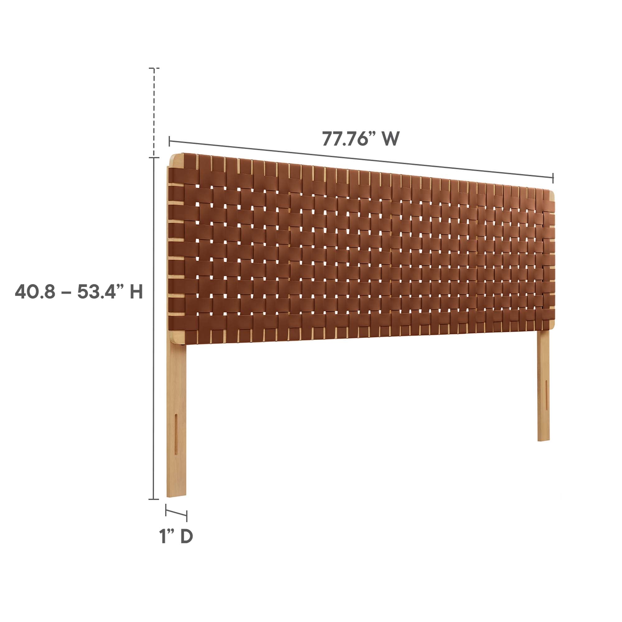 Modway Sparta Weave Vegan Leather King Headboard