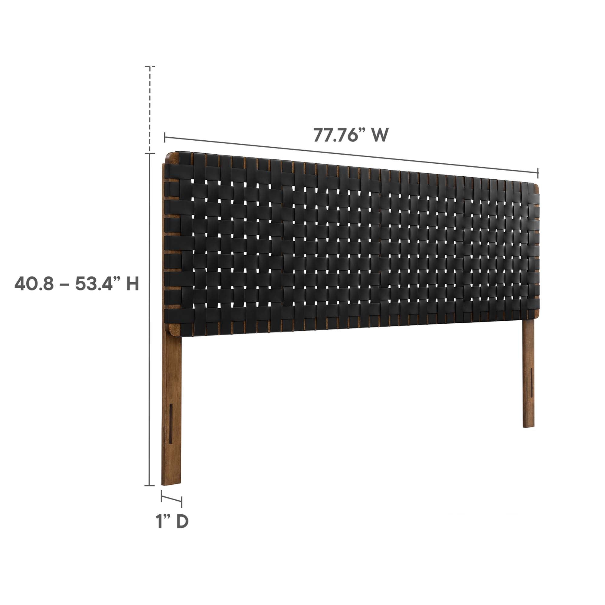 Modway Sparta Weave Vegan Leather King Headboard