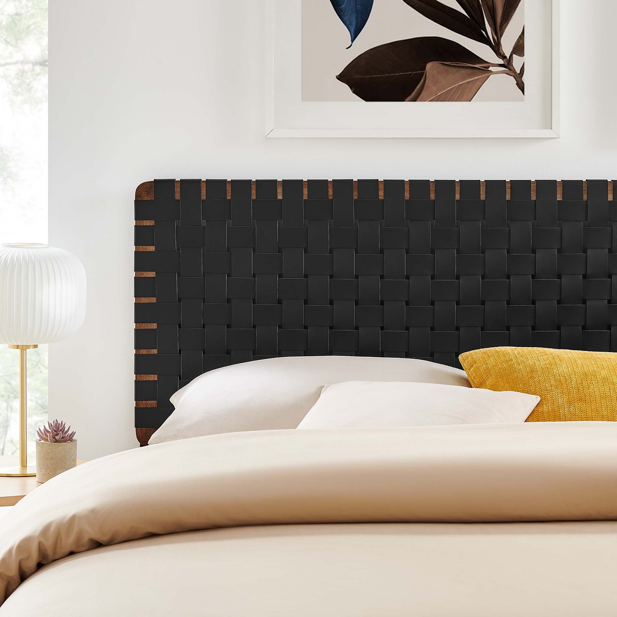 Modway Sparta Weave Vegan Leather King Headboard
