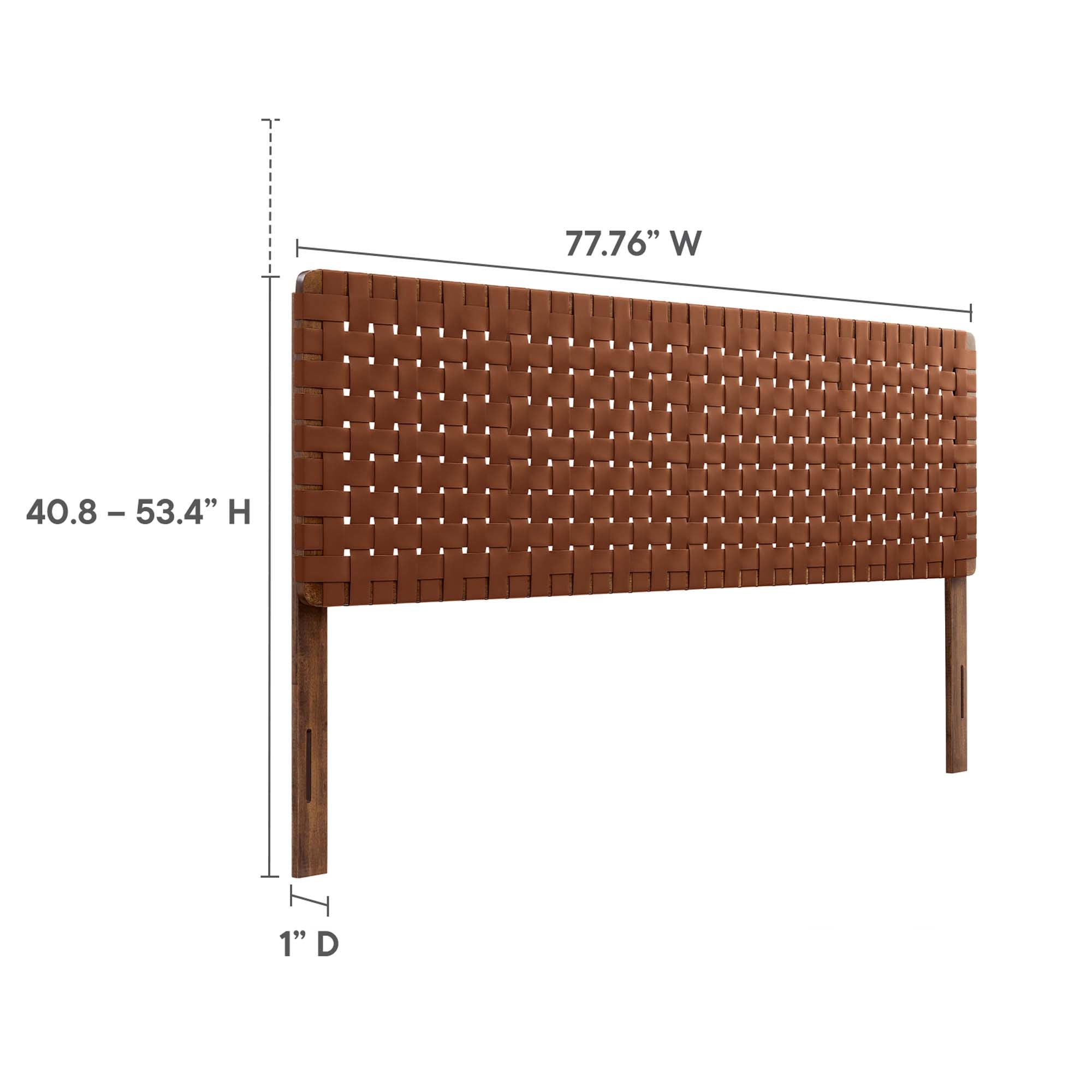 Modway Sparta Weave Vegan Leather King Headboard