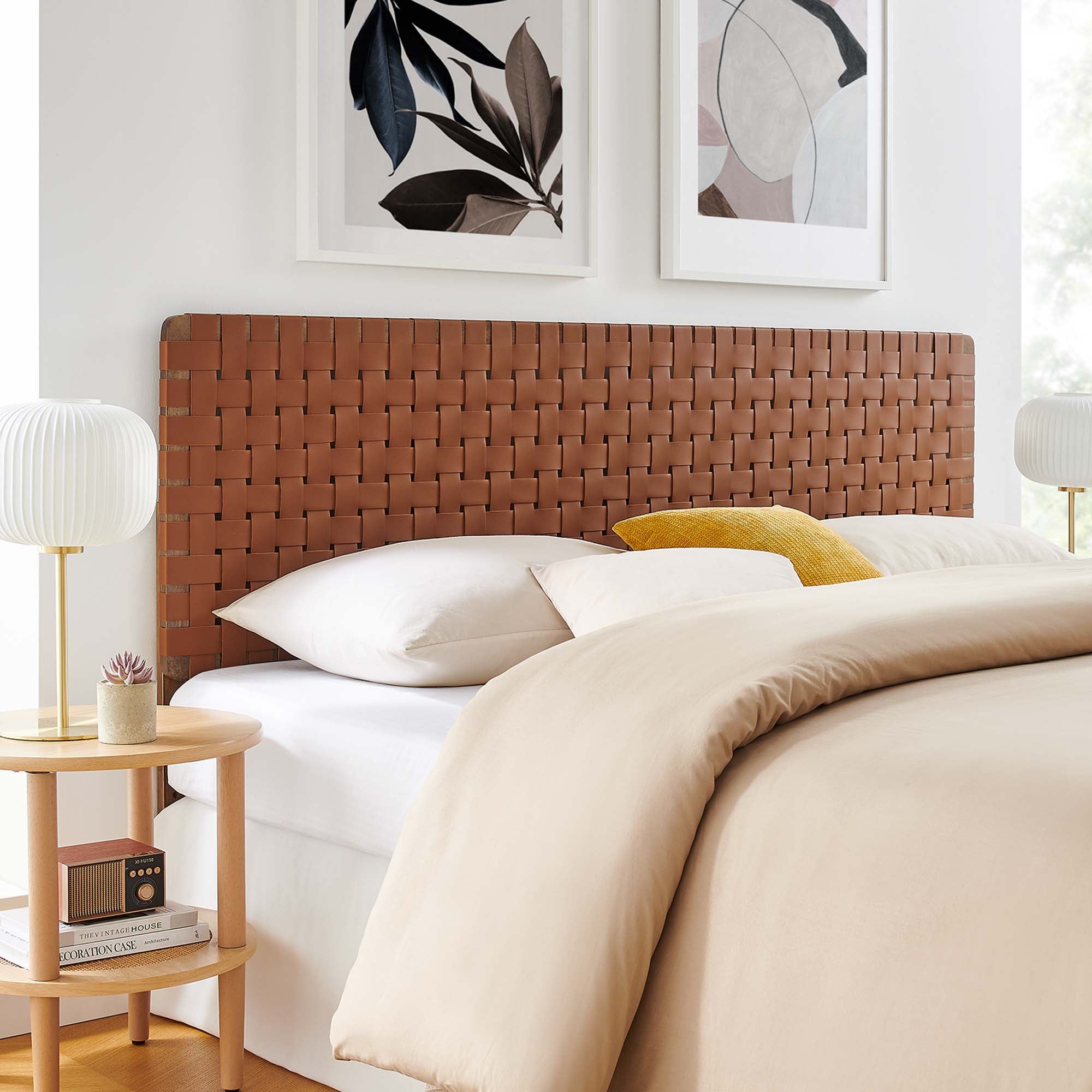 Modway Sparta Weave Vegan Leather King Headboard