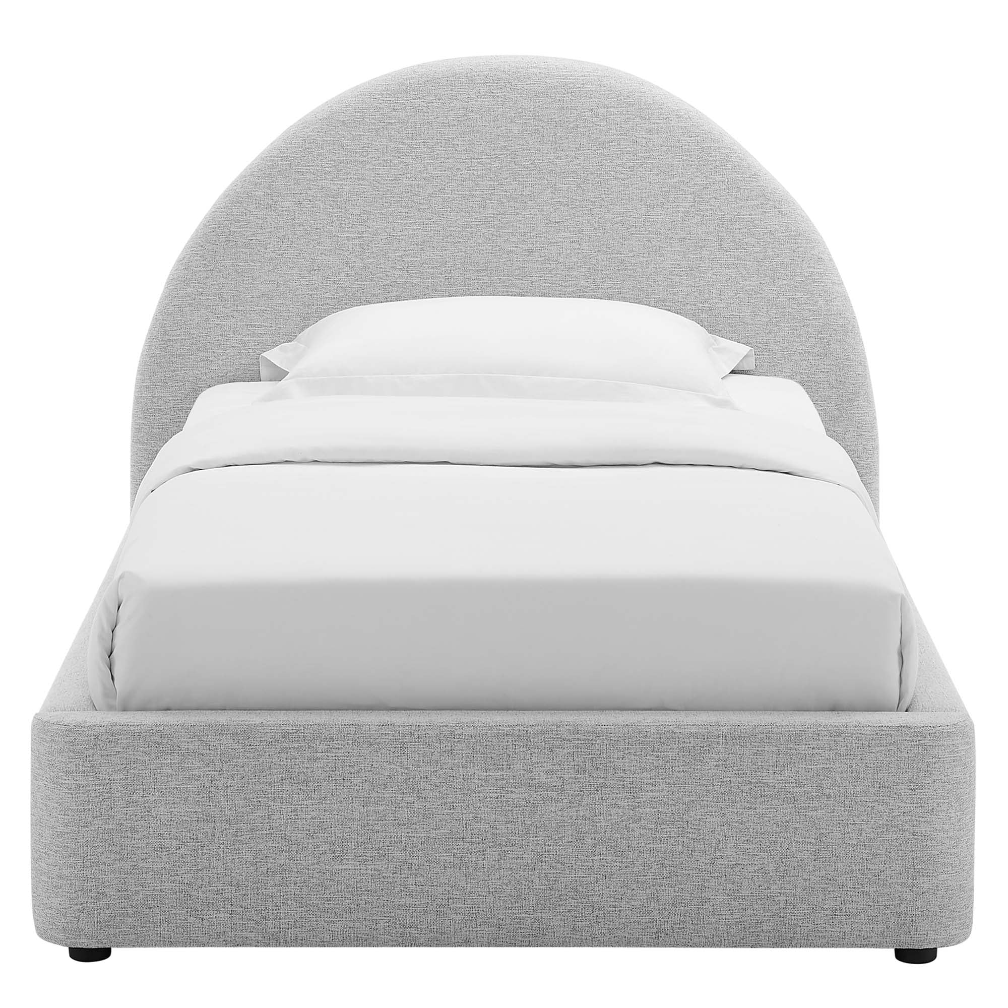 Modway Resort Upholstered Fabric Arched Round Twin Platform Bed