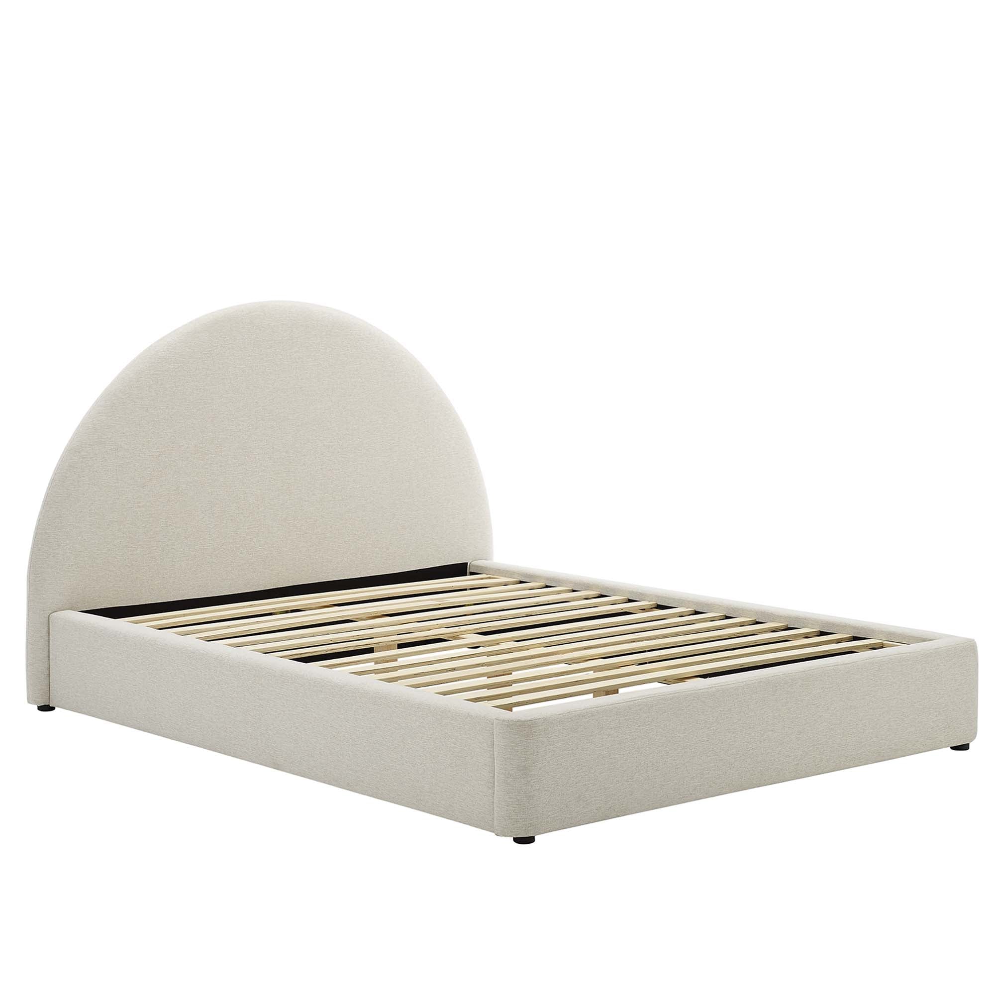 Modway Resort Upholstered Fabric Arched Round Full Platform Bed