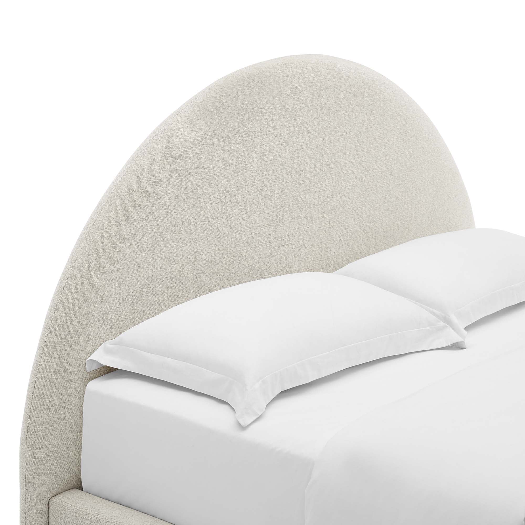Modway Resort Upholstered Fabric Arched Round Full Platform Bed