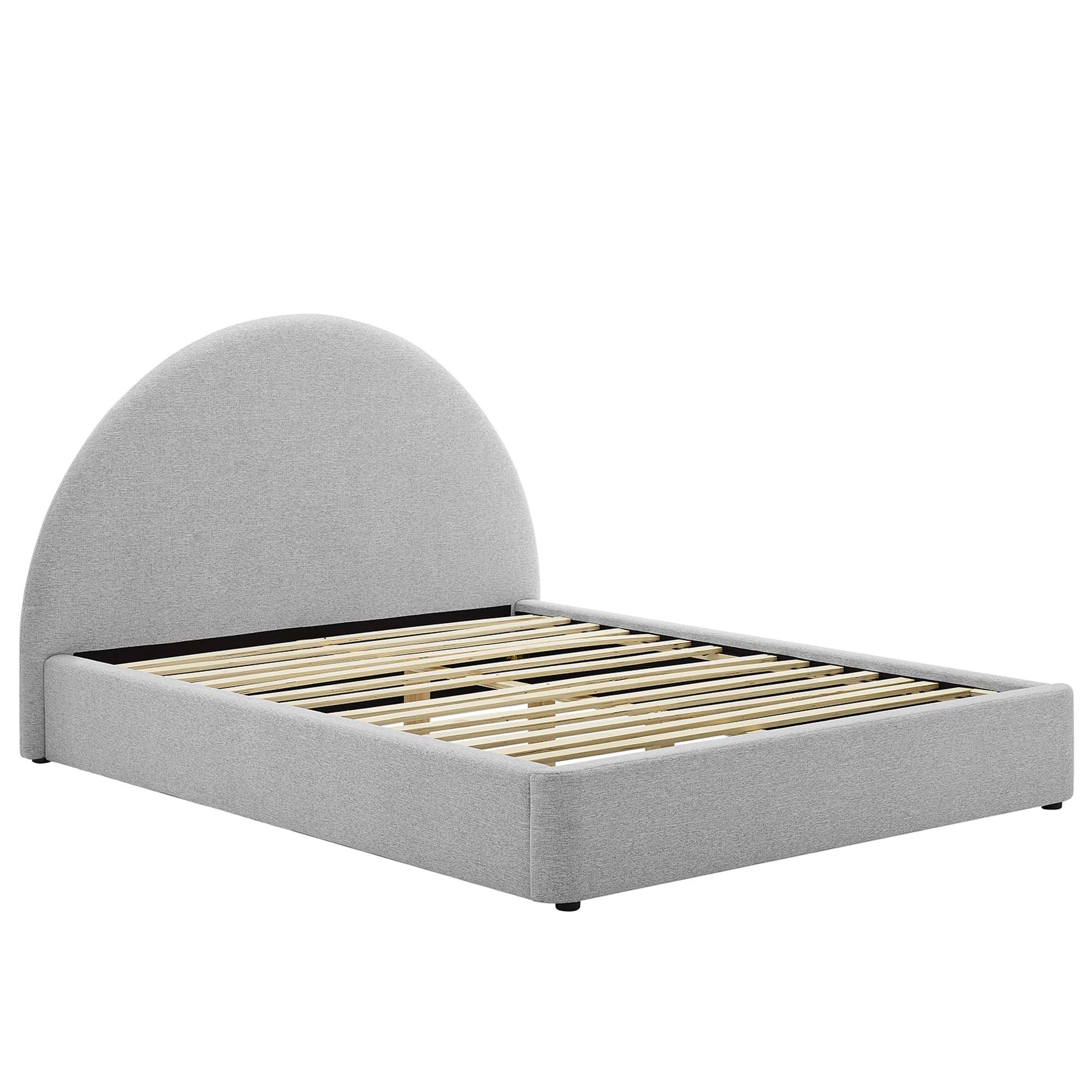 Modway Resort Upholstered Fabric Arched Round Queen Platform Bed