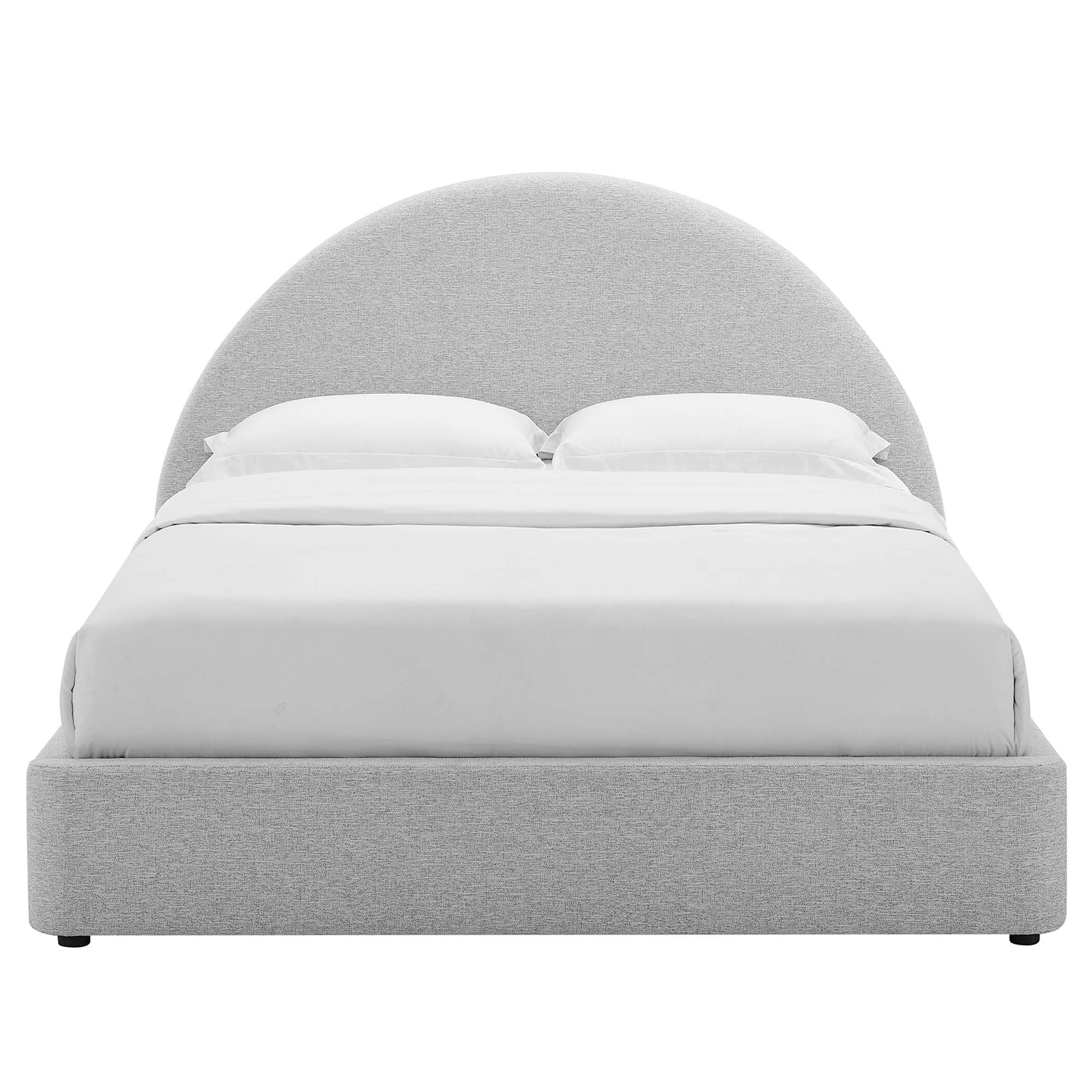 Modway Resort Upholstered Fabric Arched Round Queen Platform Bed