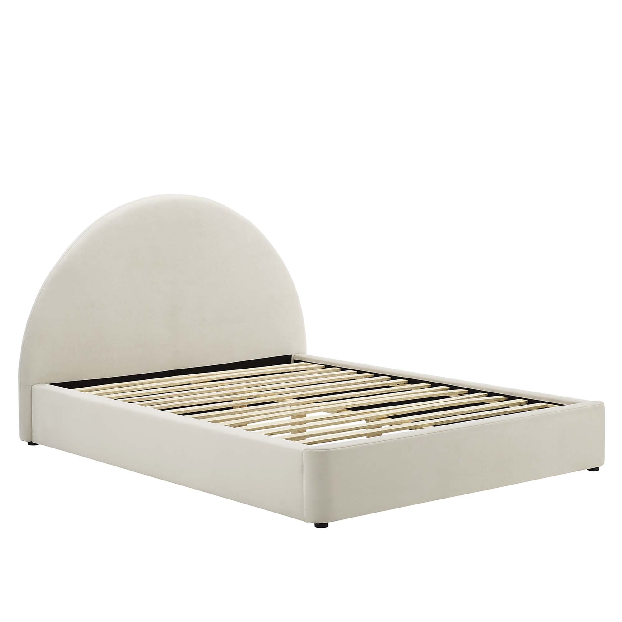 Modway Resort Performance Velvet Arched Round King Platform Bed