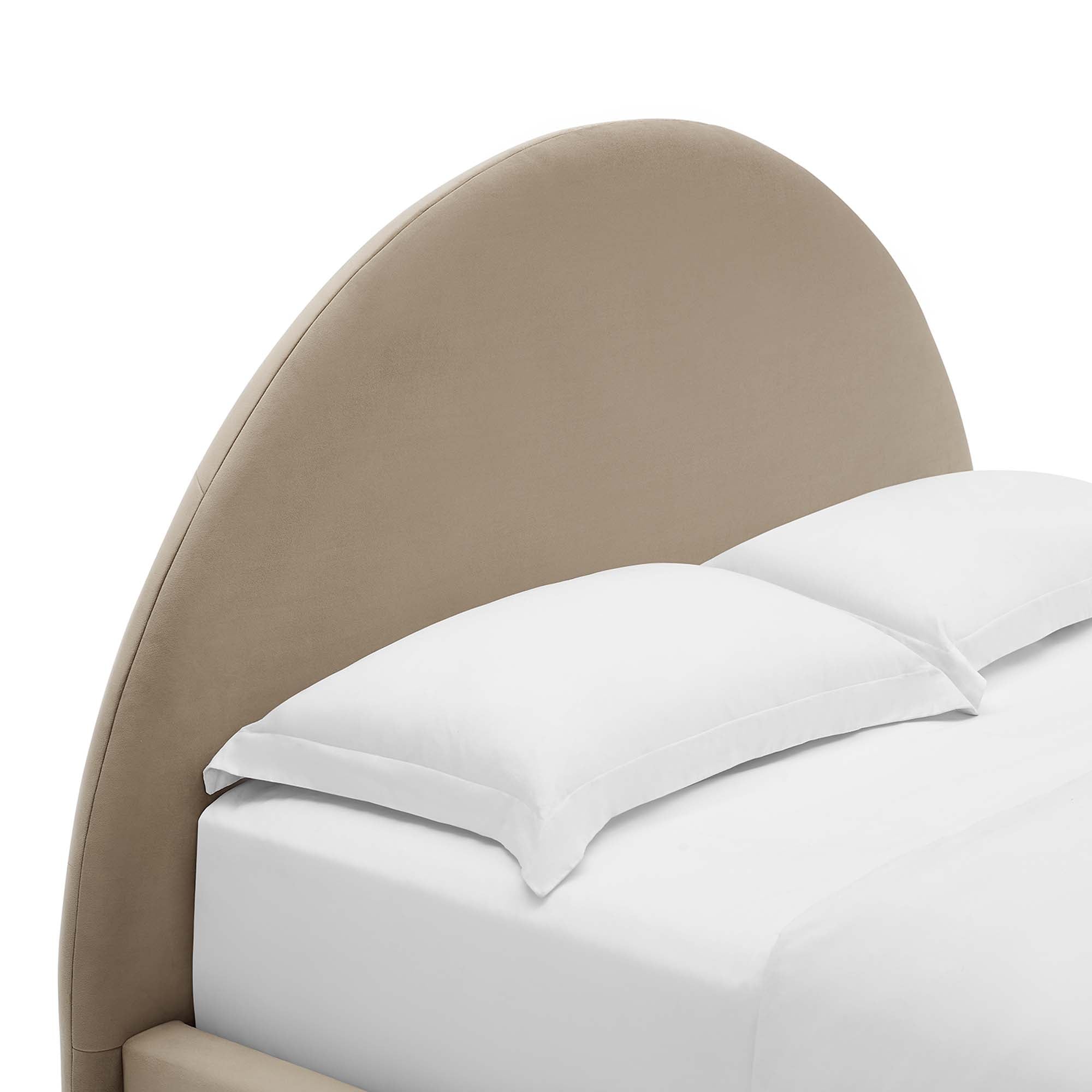 Modway Resort Performance Velvet Arched Round King Platform Bed