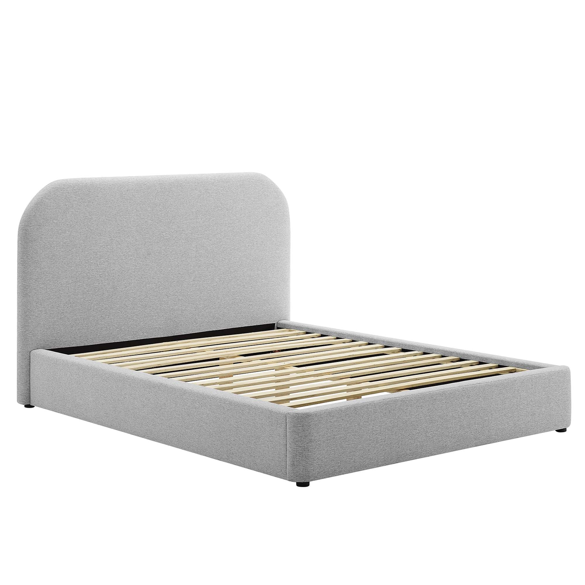 Modway Keynote Upholstered Fabric Curved Full Platform Bed