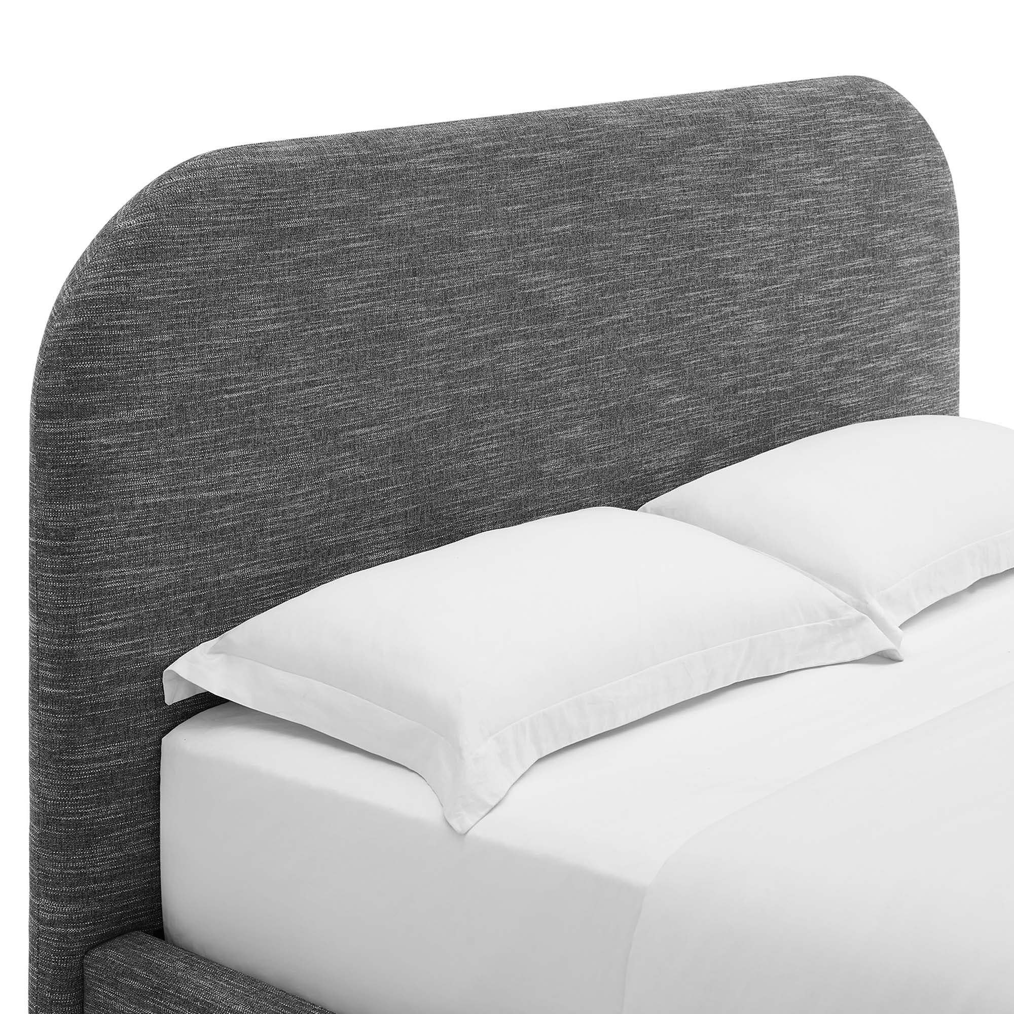 Modway Keynote Upholstered Fabric Curved Full Platform Bed