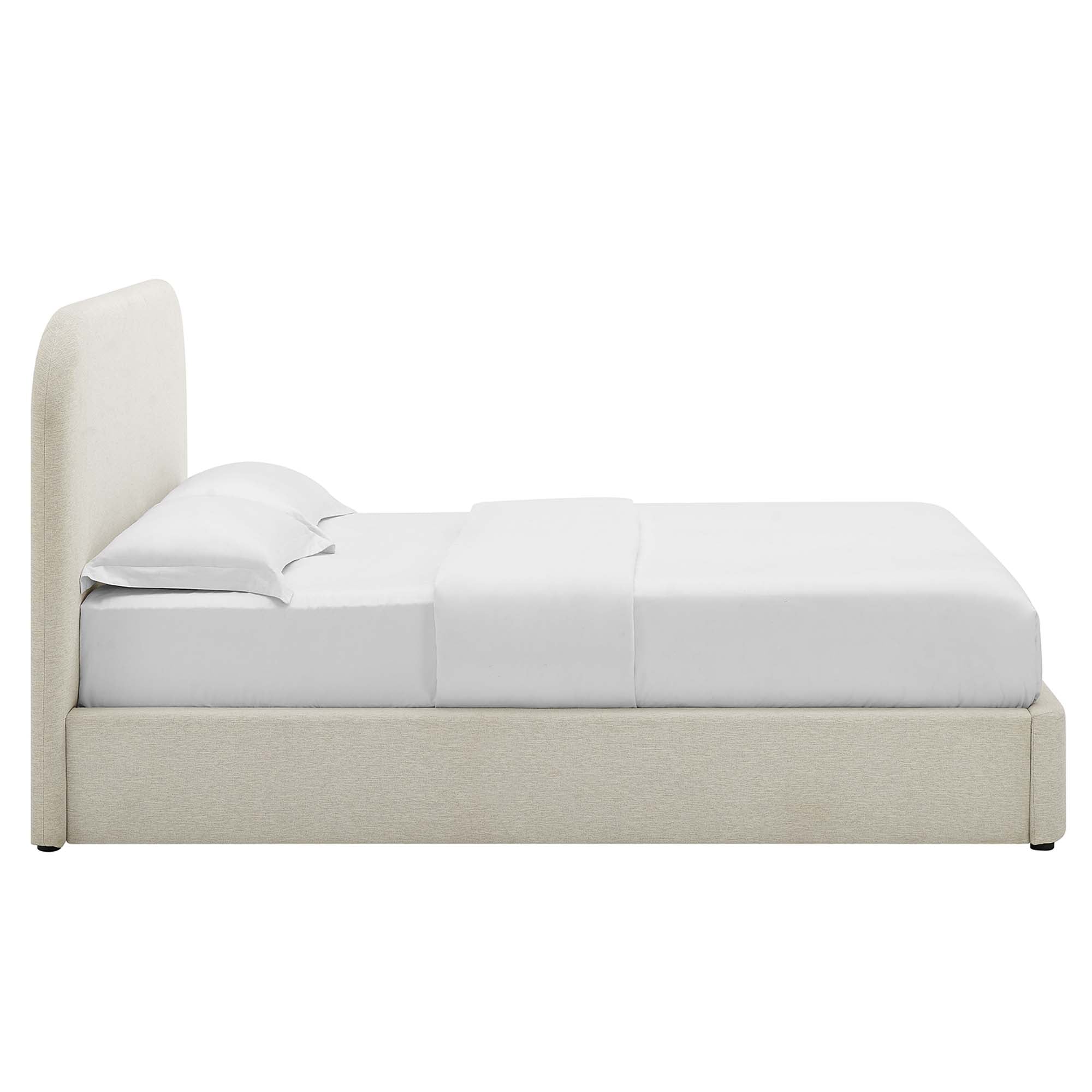 Modway Keynote Upholstered Fabric Curved Queen Platform Bed