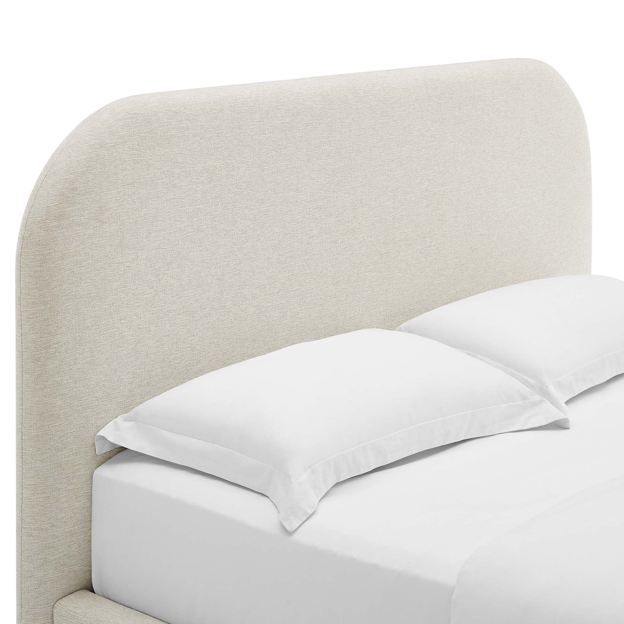 Modway Keynote Upholstered Fabric Curved Queen Platform Bed