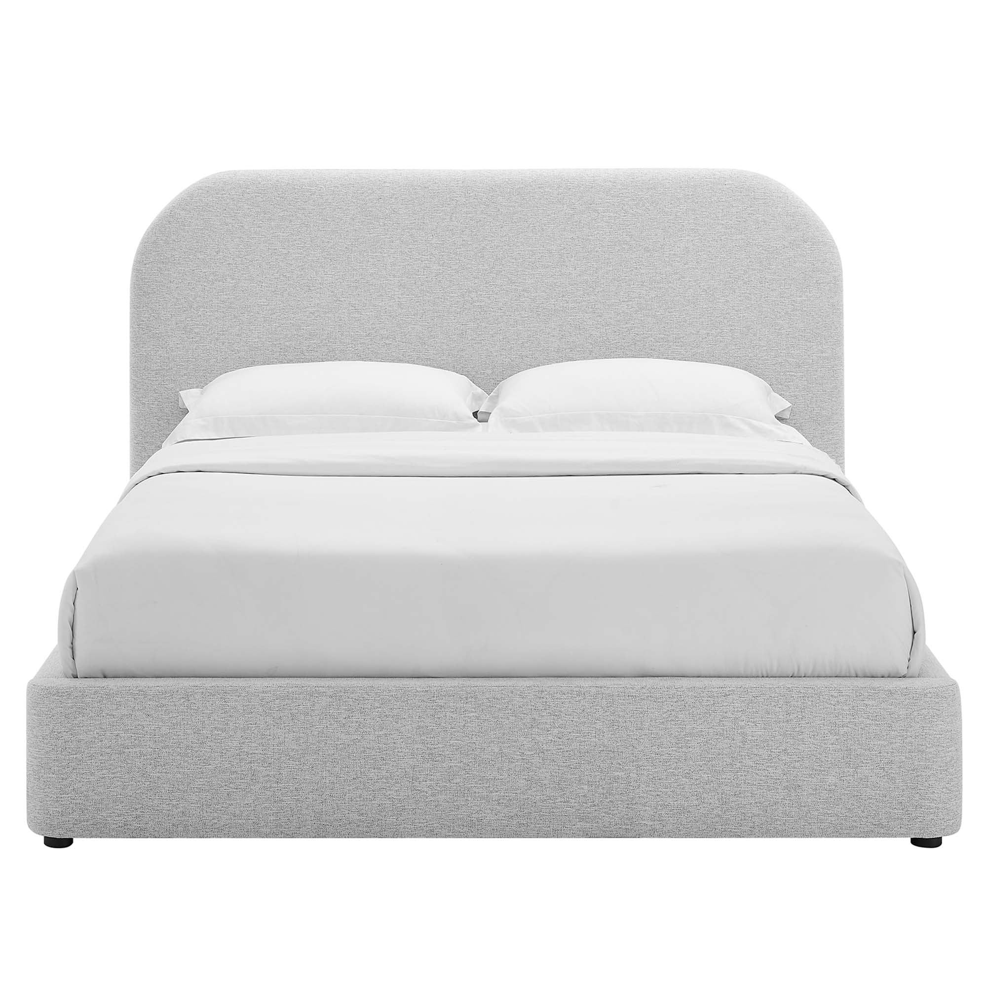 Modway Keynote Upholstered Fabric Curved Queen Platform Bed