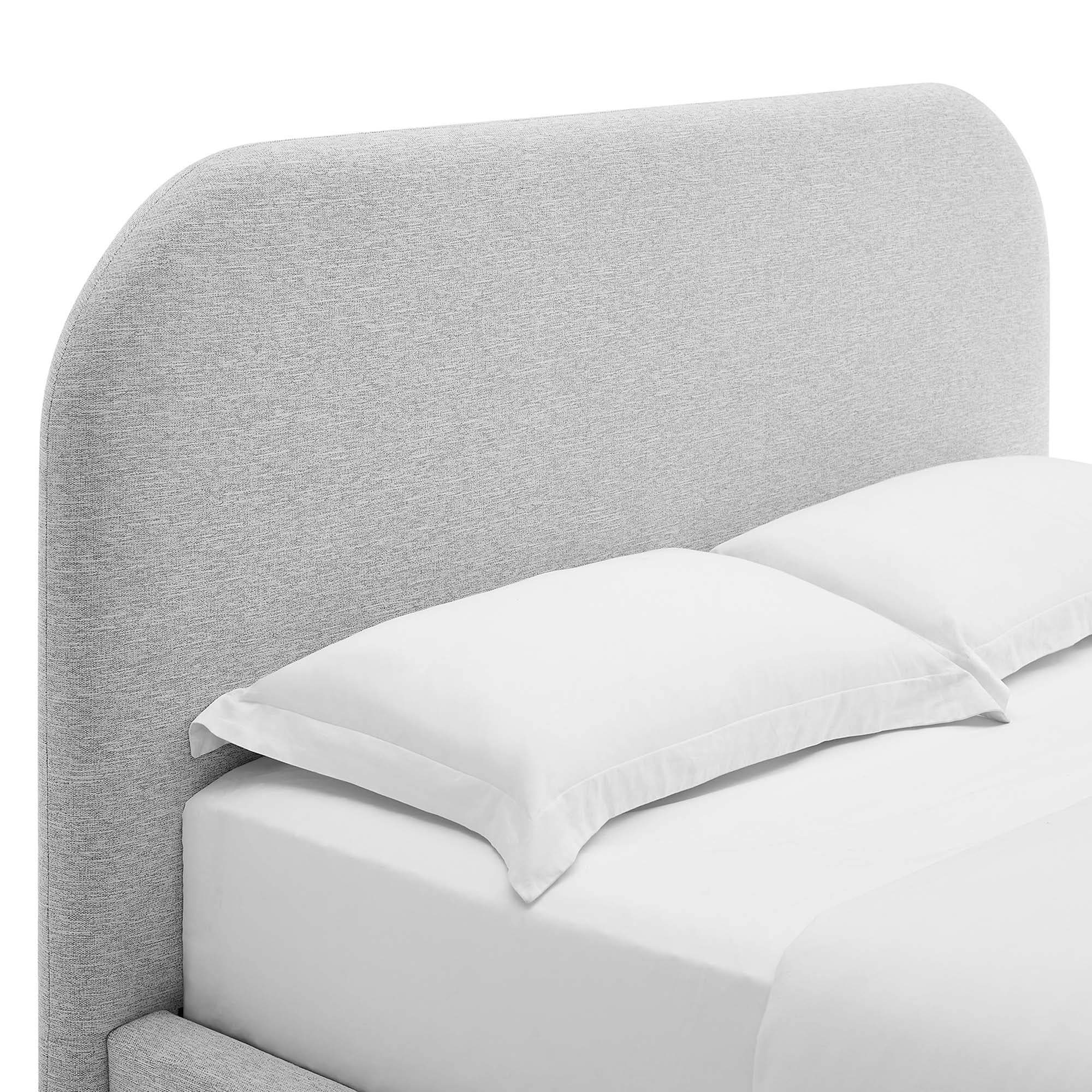 Modway Keynote Upholstered Fabric Curved Queen Platform Bed