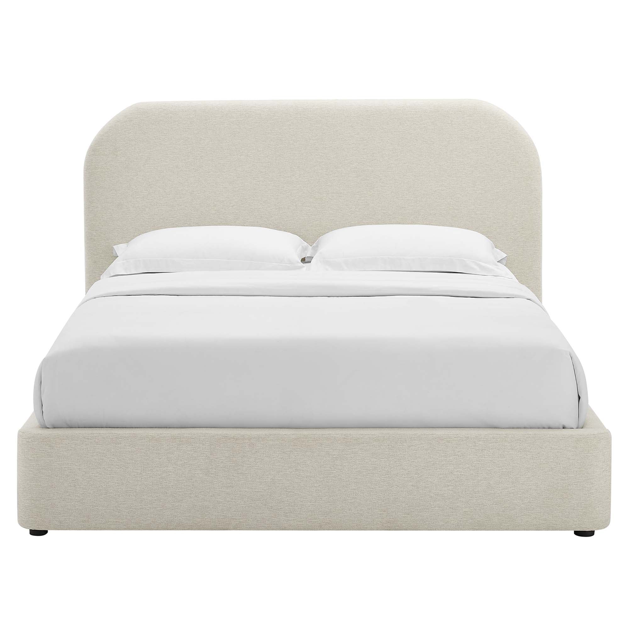 Modway Keynote Upholstered Fabric Curved King Platform Bed