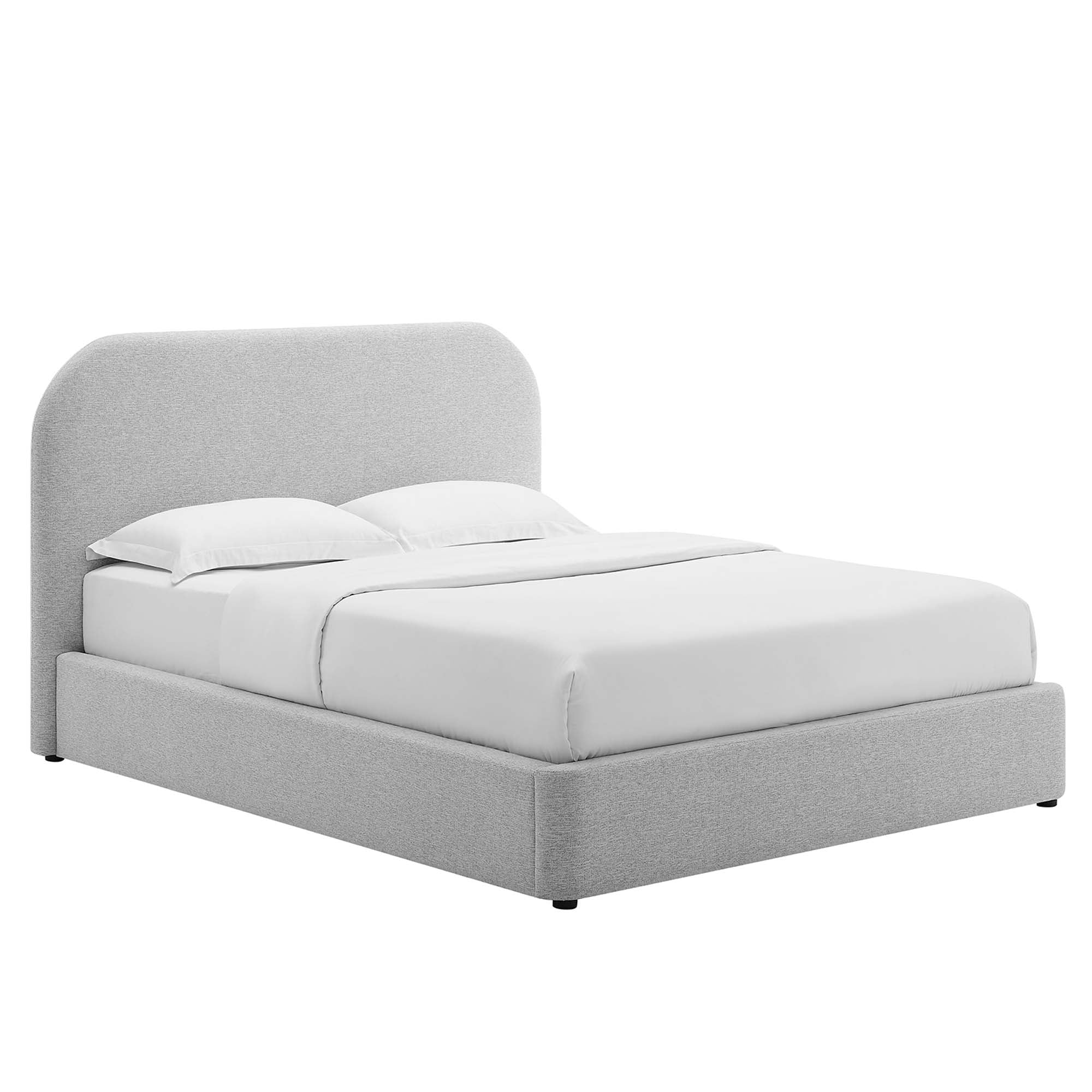 Modway Keynote Upholstered Fabric Curved King Platform Bed