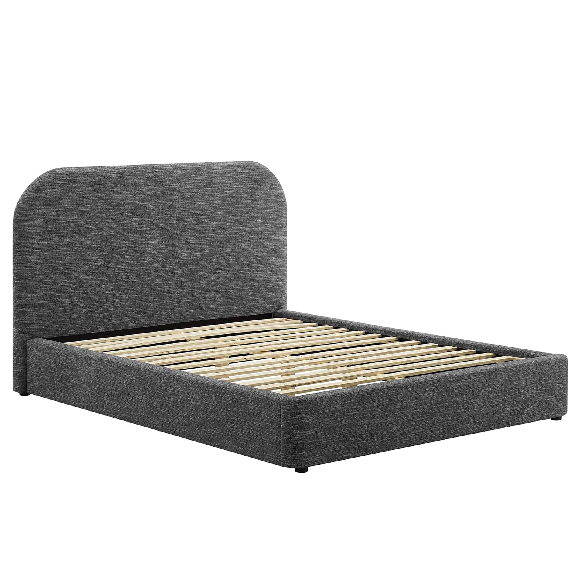 Modway Keynote Upholstered Fabric Curved King Platform Bed