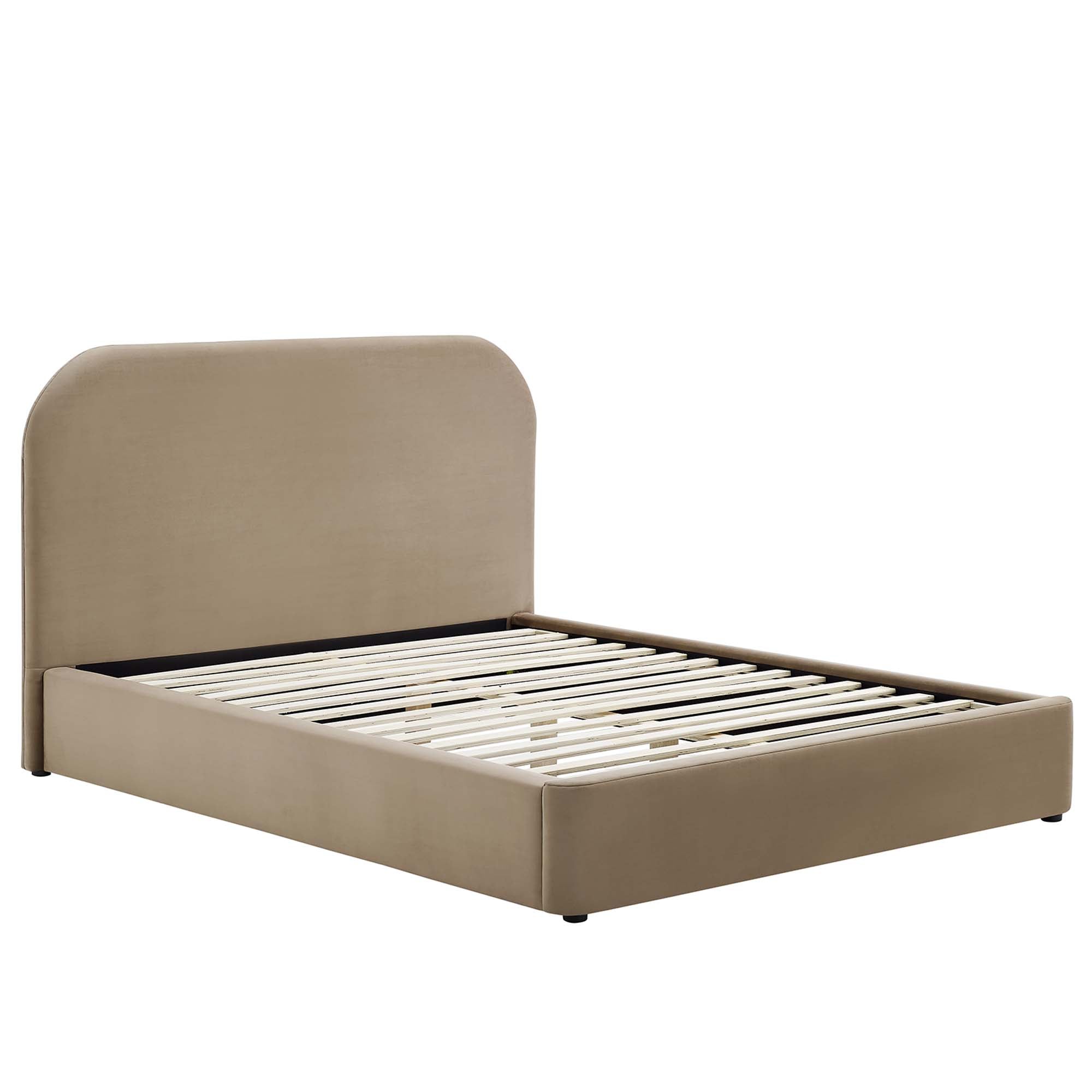 Modway Keynote Performance Velvet Curved King Platform Bed