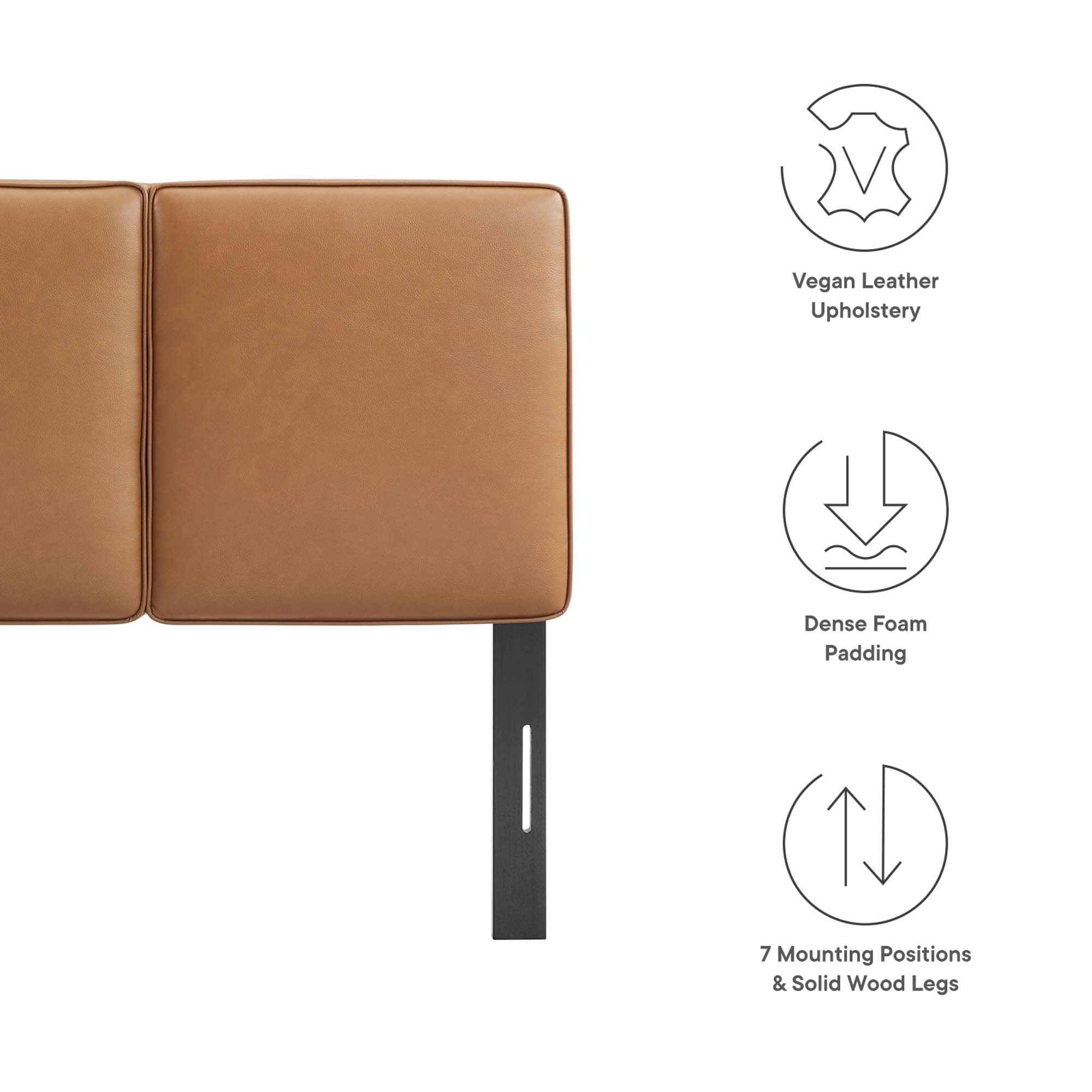 Modway Lindee Vegan Leather Twin Headboard