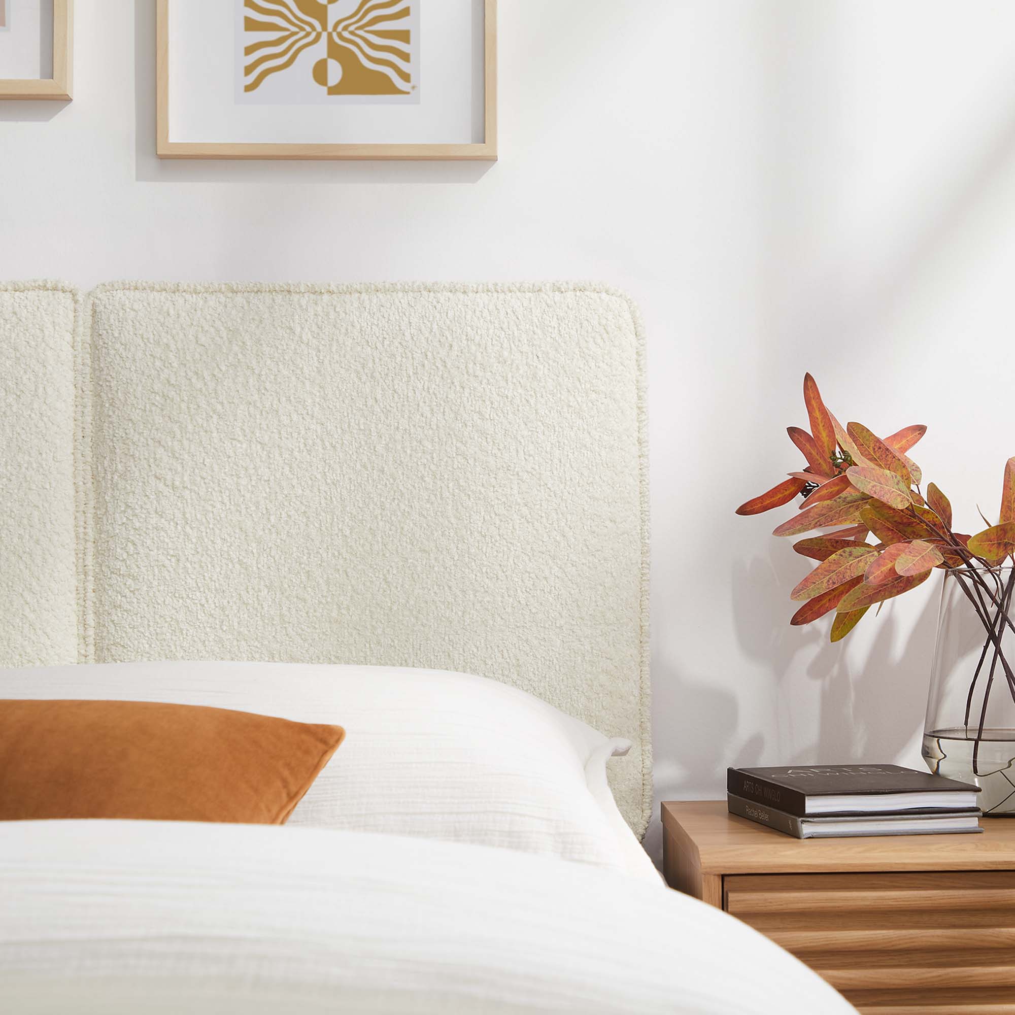 Modway Lindee Boucle Fabric Twin Headboard