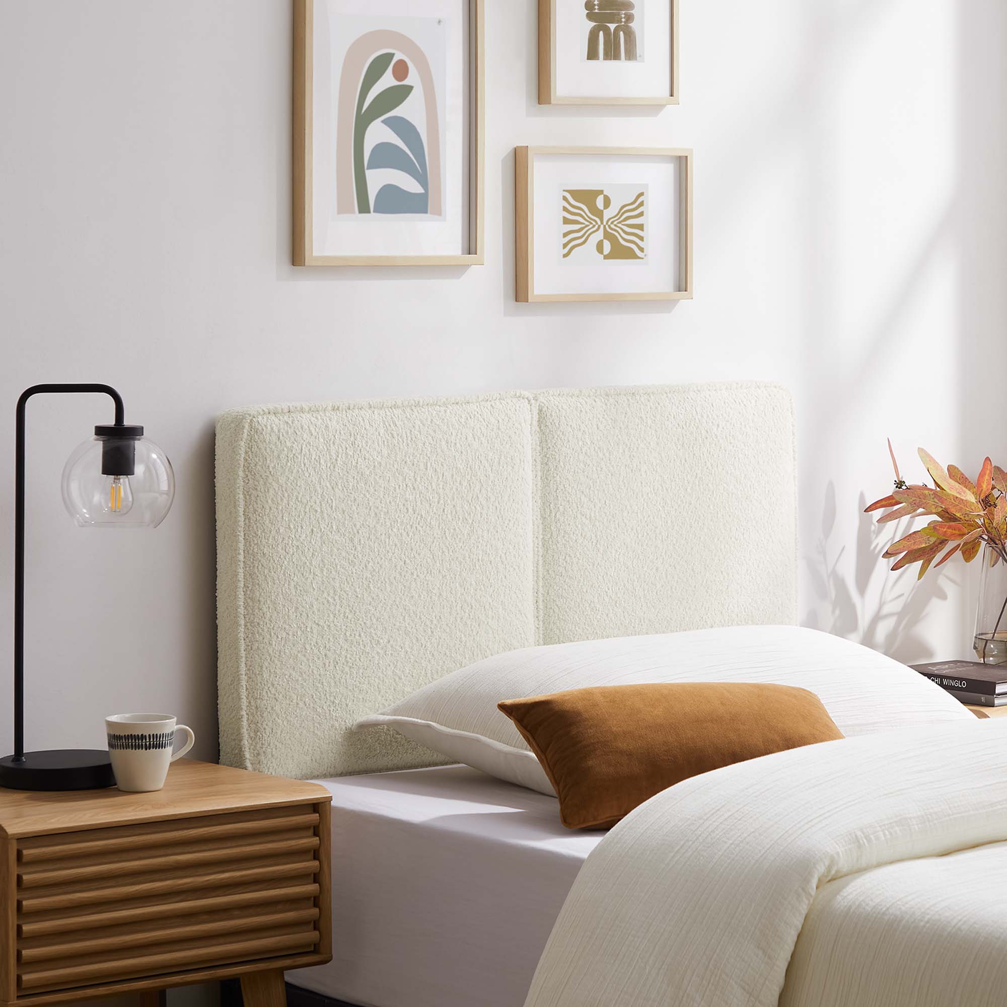 Modway Lindee Boucle Fabric Twin Headboard