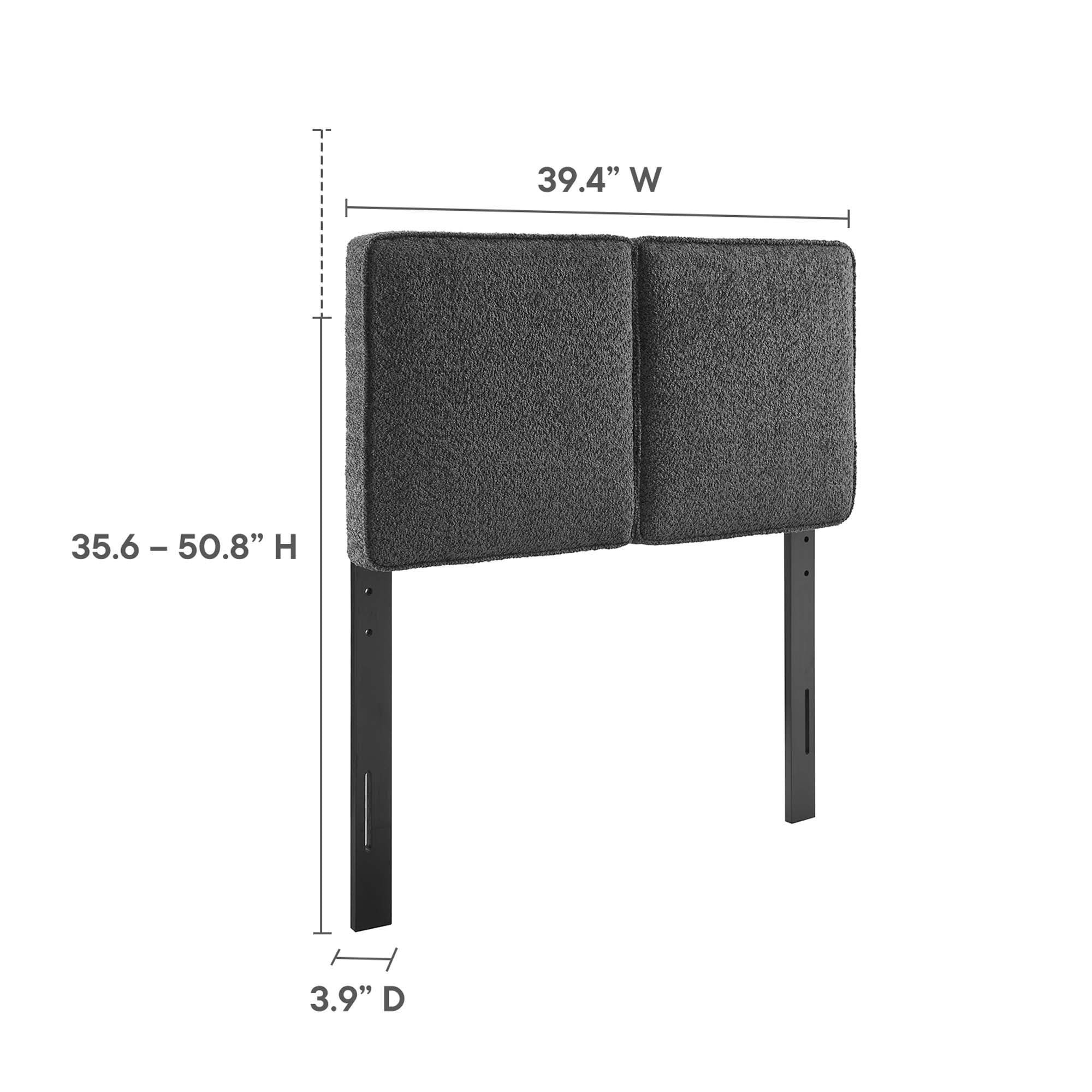 Modway Lindee Boucle Fabric Twin Headboard