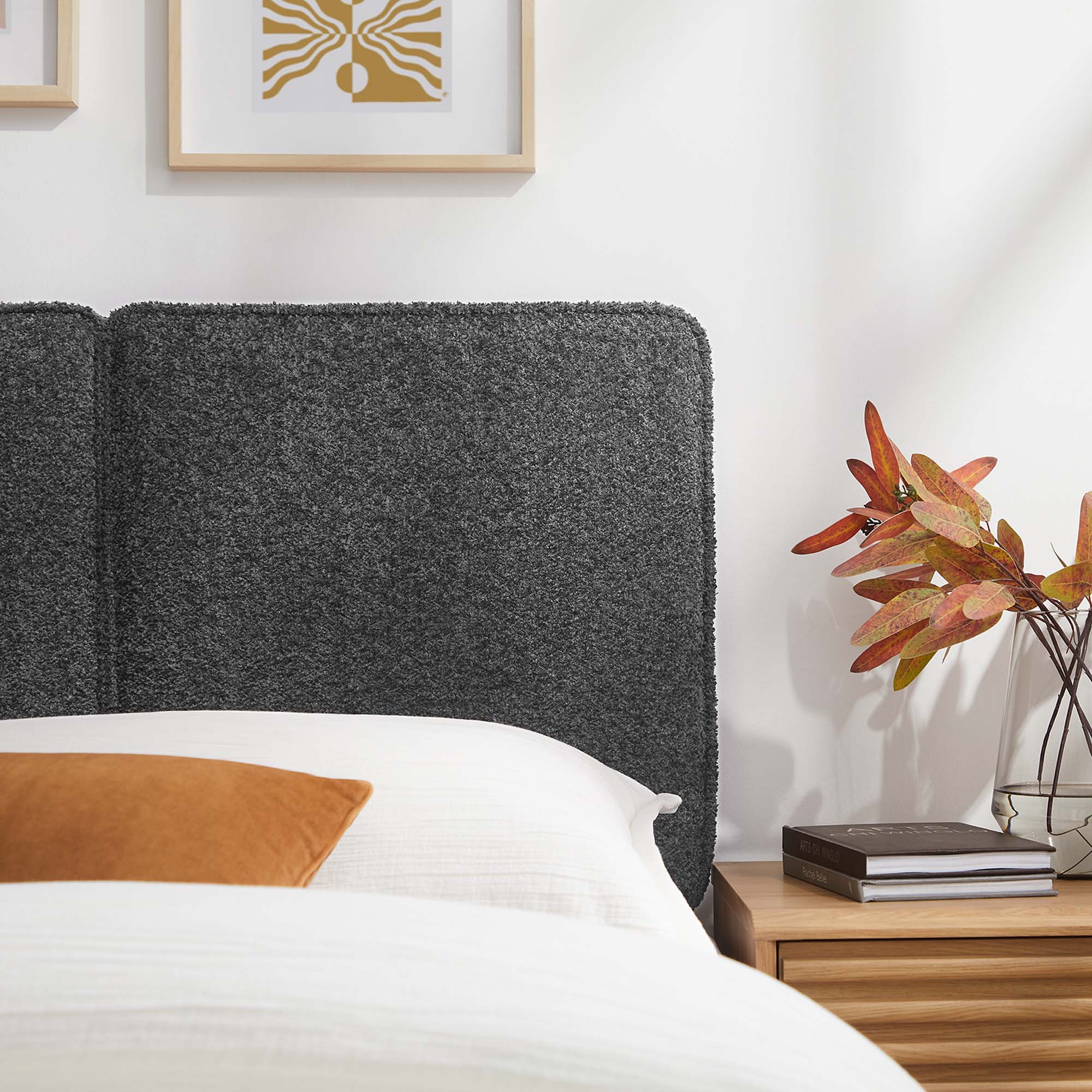 Modway Lindee Boucle Fabric Twin Headboard