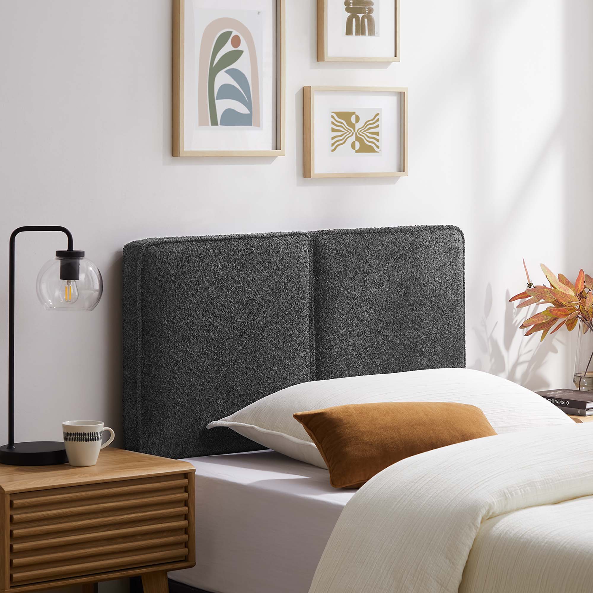 Modway Lindee Boucle Fabric Twin Headboard