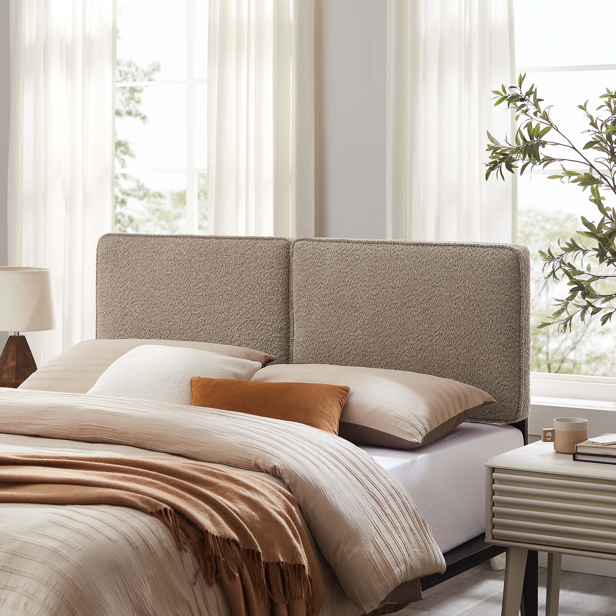 Modway Lindee Boucle Fabric Full Headboard