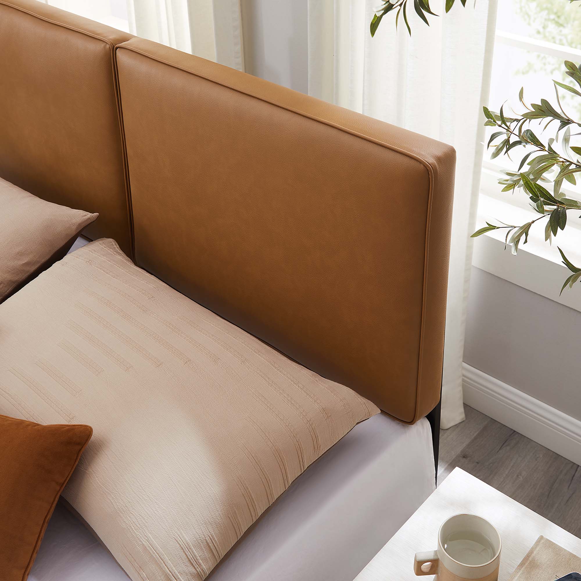 Modway Lindee Vegan Leather Queen Headboard