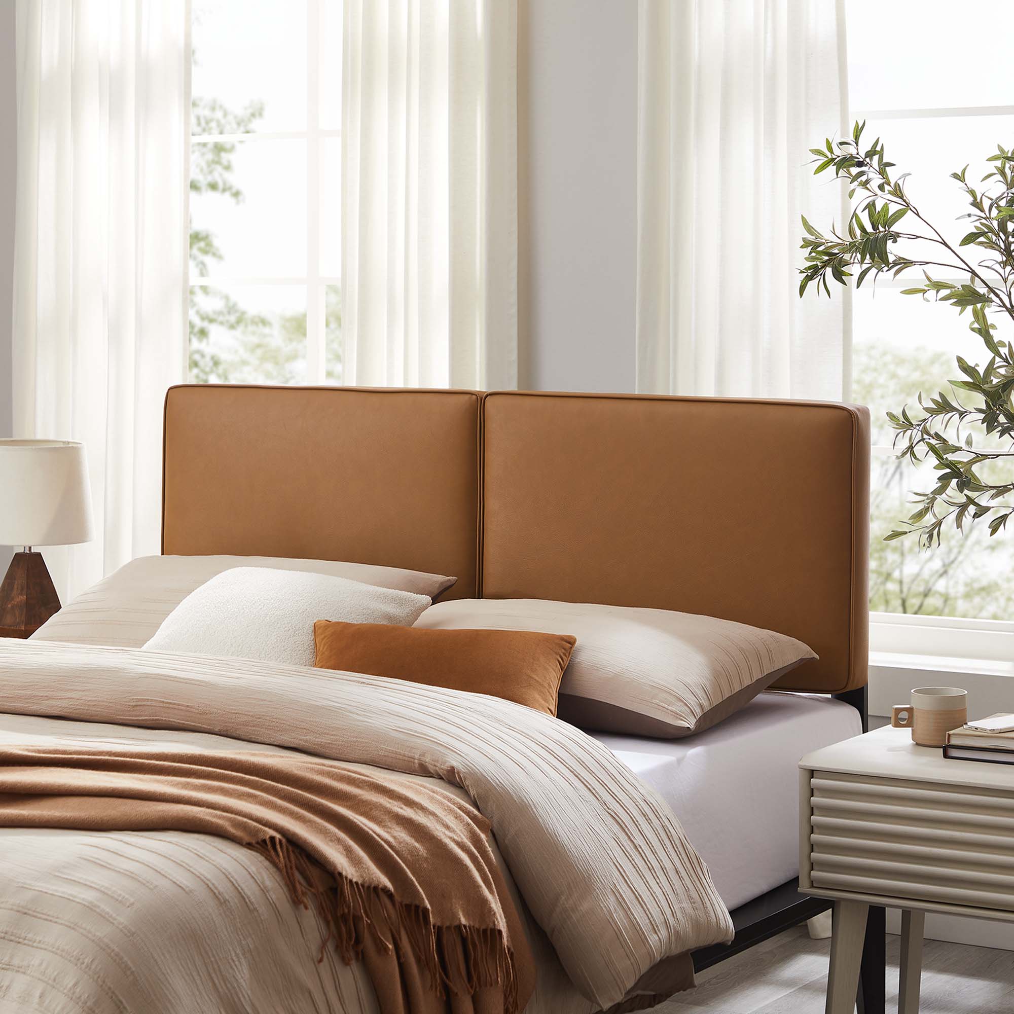 Modway Lindee Vegan Leather Queen Headboard
