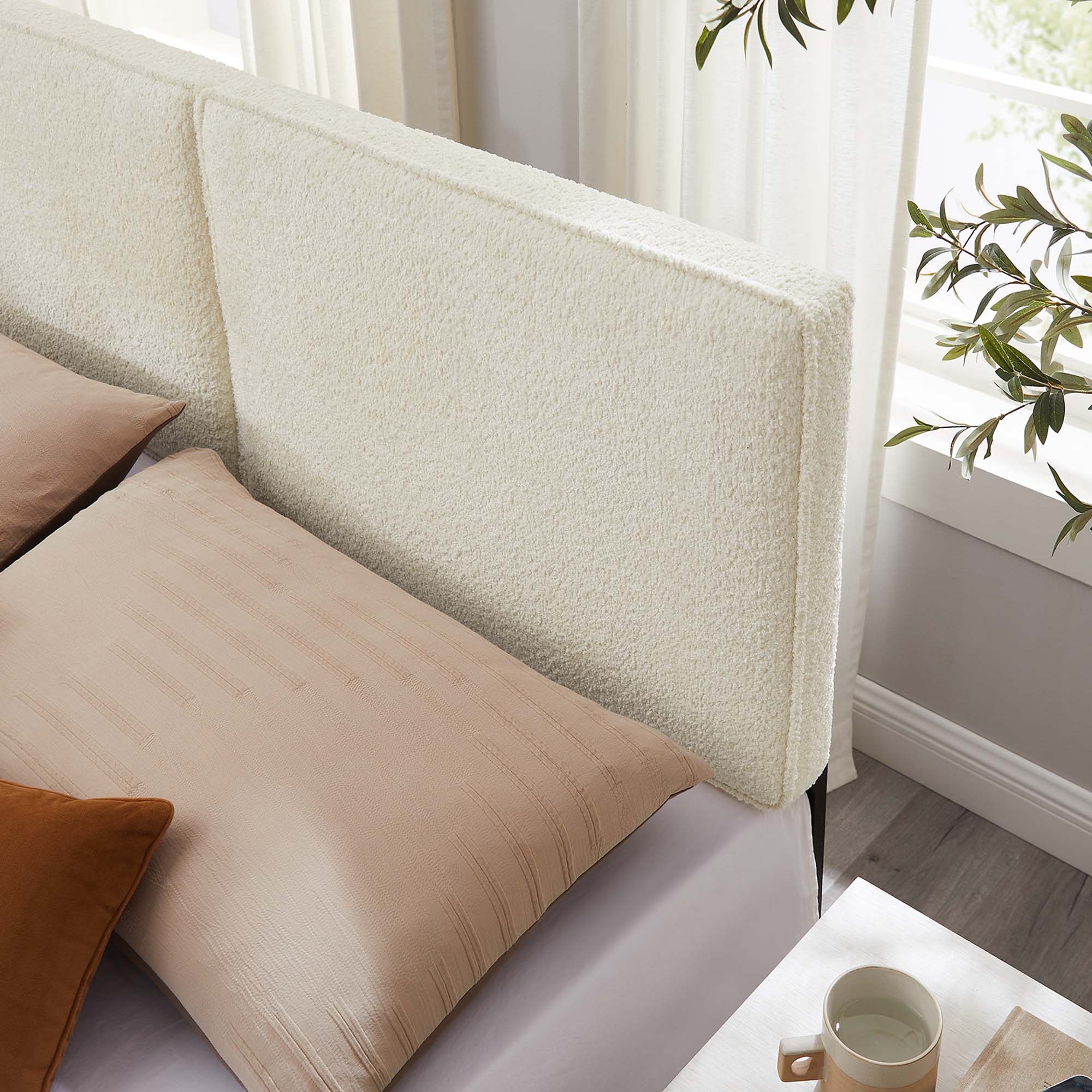 Modway Lindee Boucle Fabric King Headboard