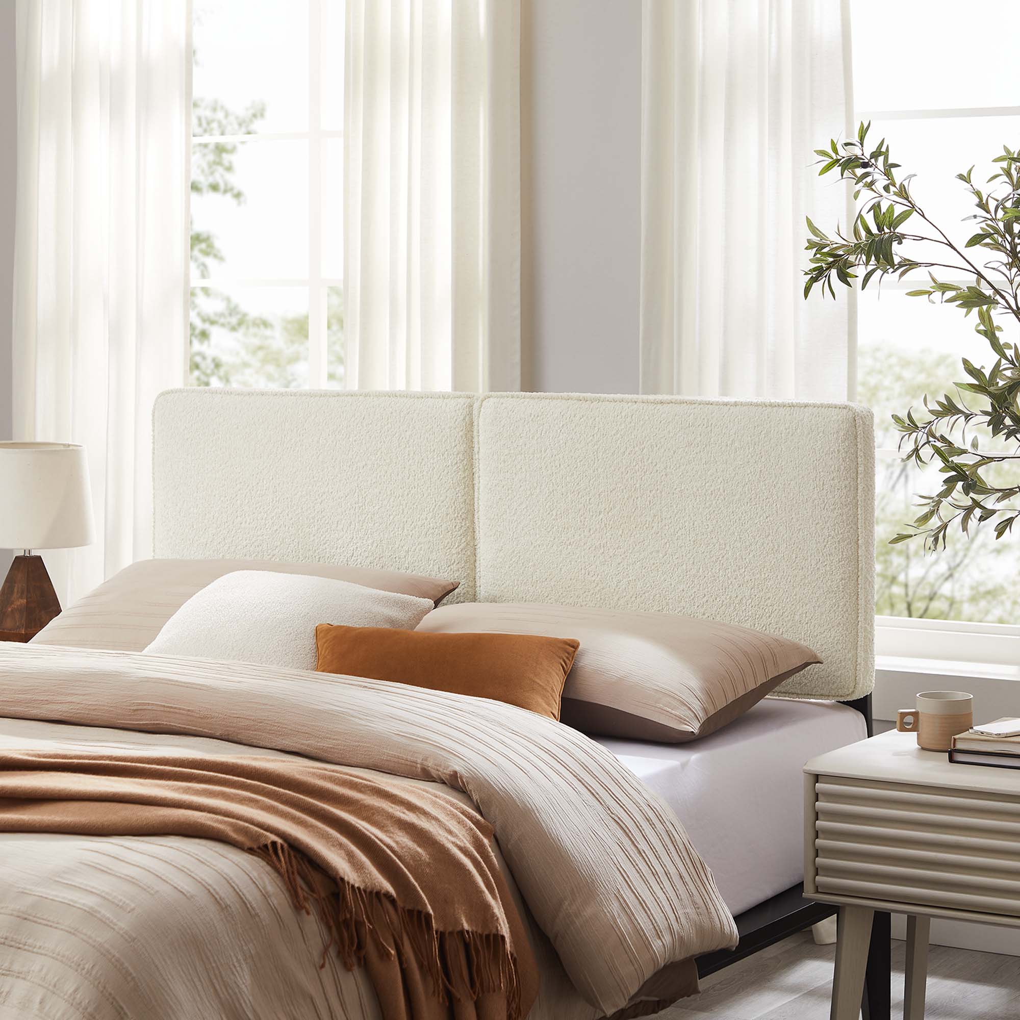 Modway Lindee Boucle Fabric King Headboard