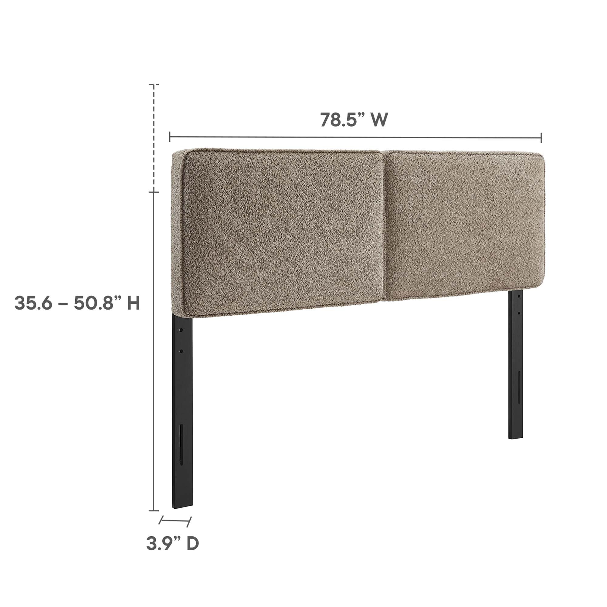 Modway Lindee Boucle Fabric King Headboard