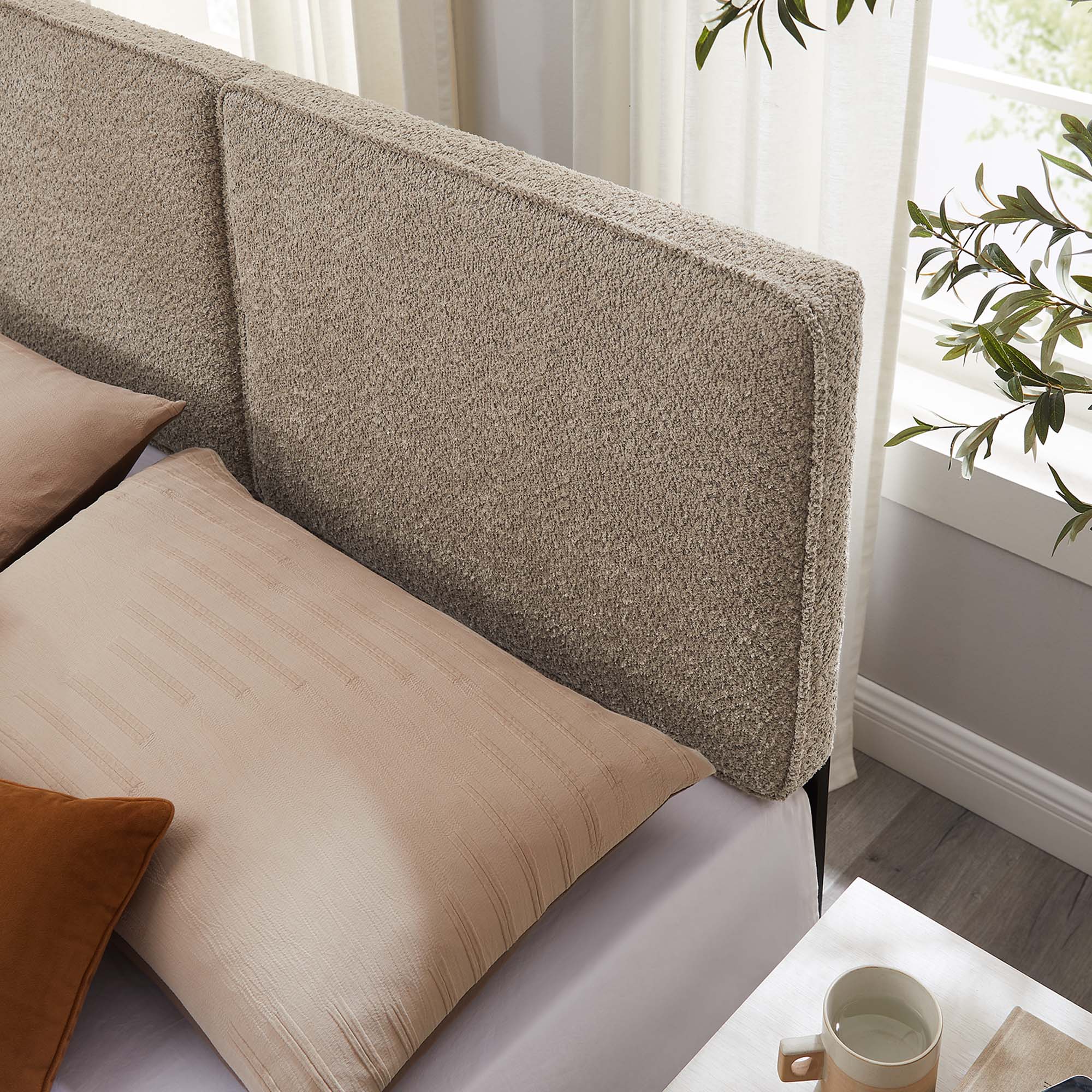Modway Lindee Boucle Fabric King Headboard