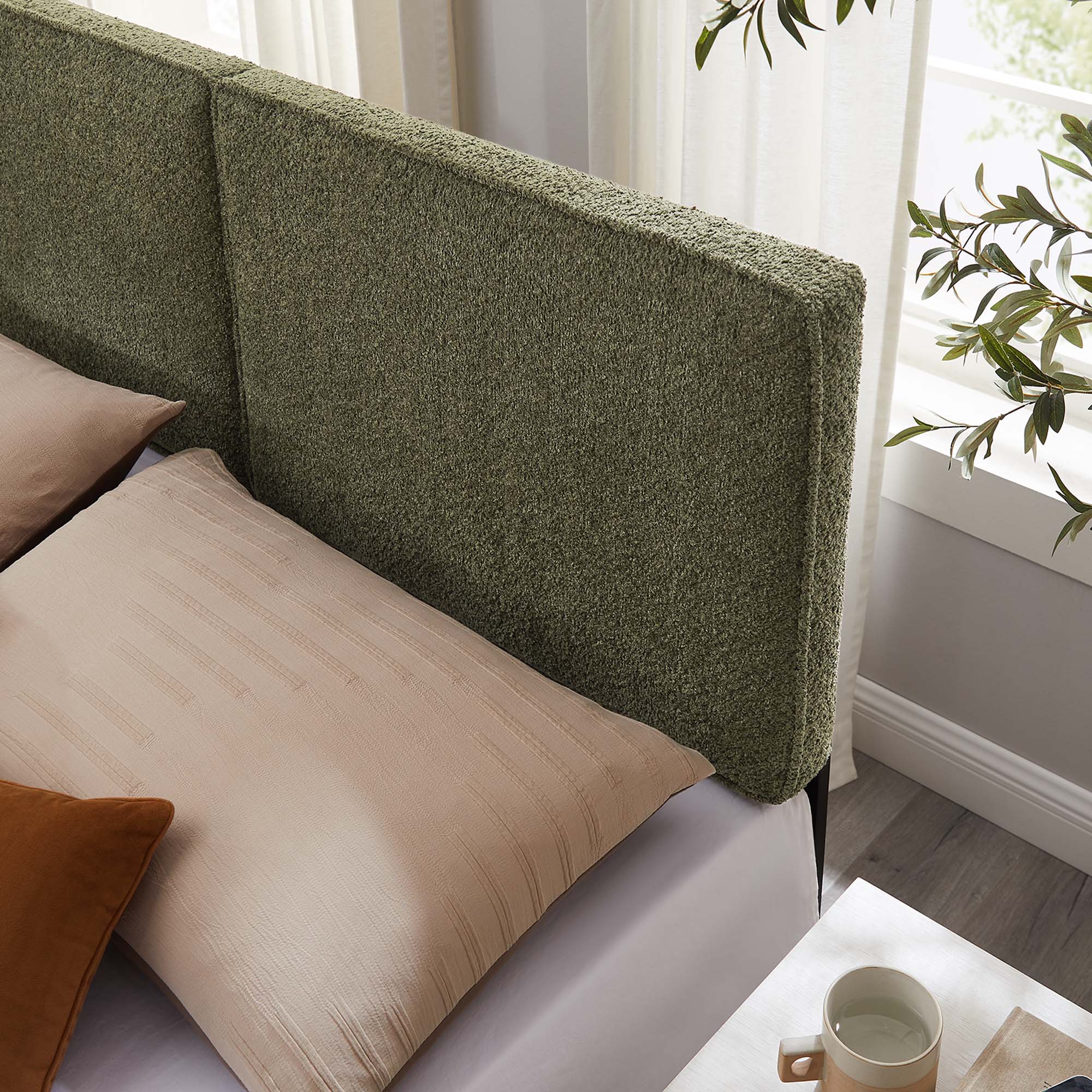 Modway Lindee Boucle Fabric King Headboard