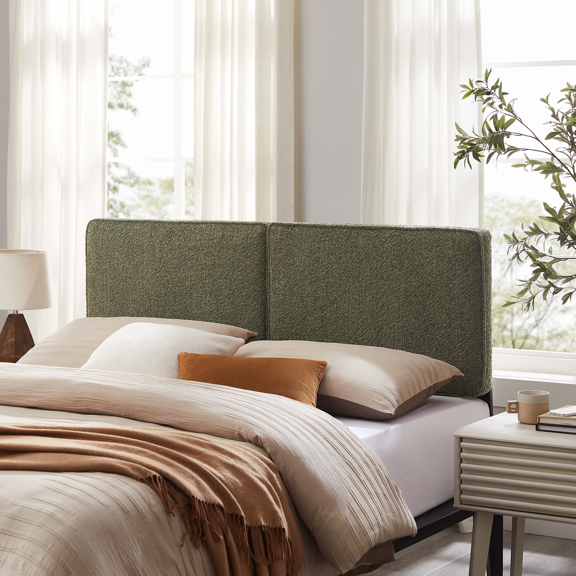 Modway Lindee Boucle Fabric King Headboard