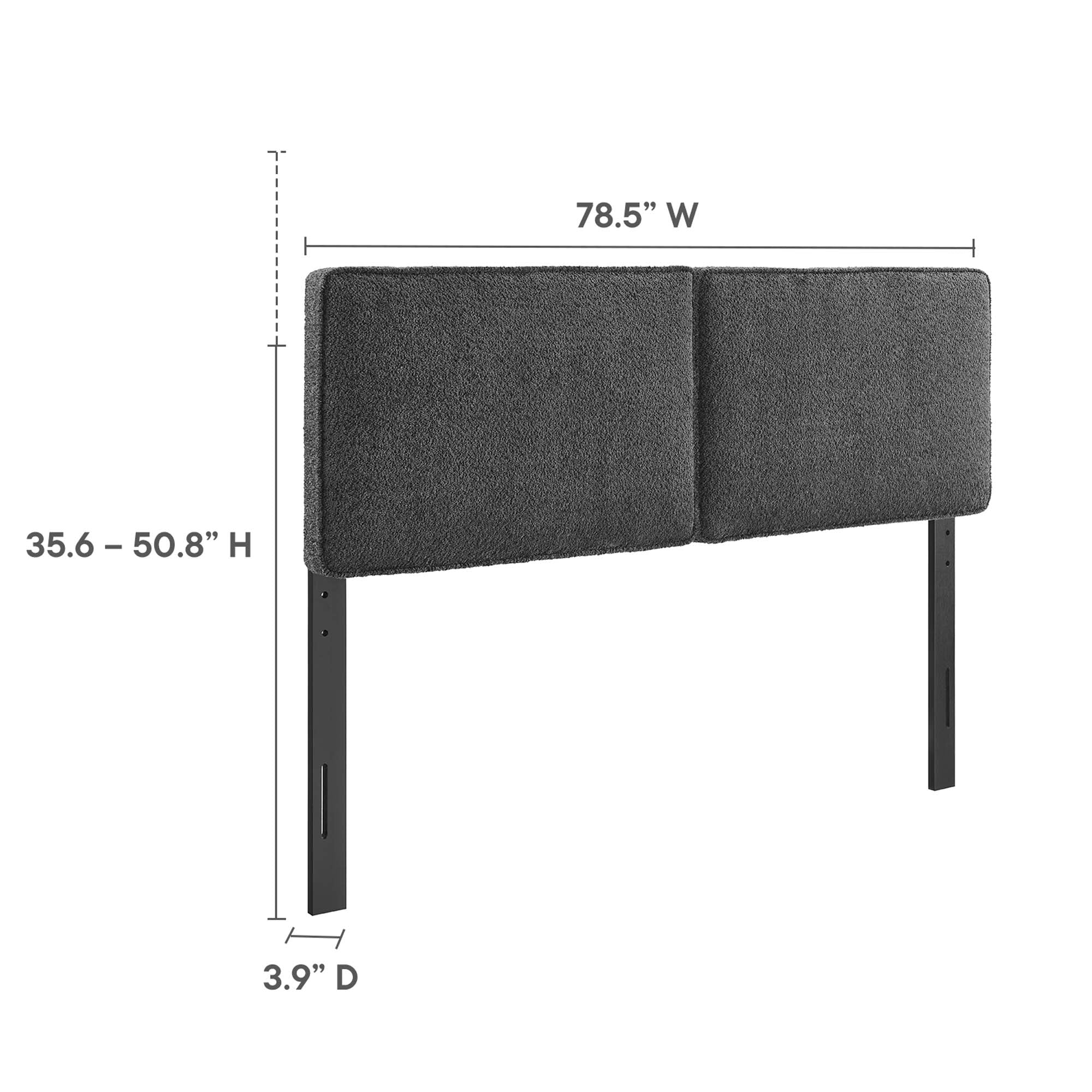 Modway Lindee Boucle Fabric King Headboard