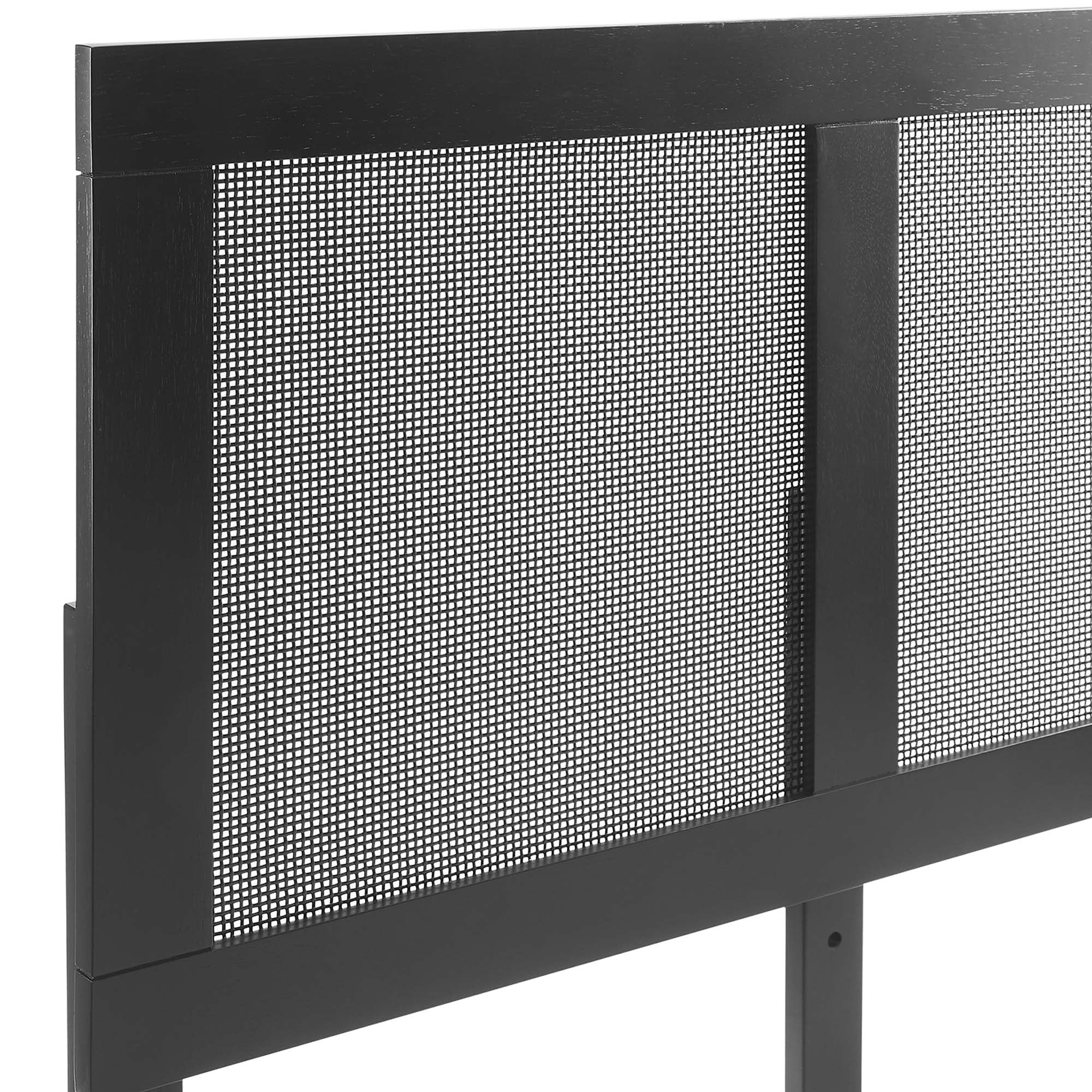 Modway Sirocco Rattan and Wood Twin Platform Bed