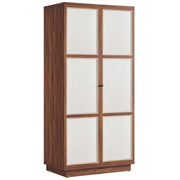 Modway Capri 70" Tall Wood Grain Storage Cabinet